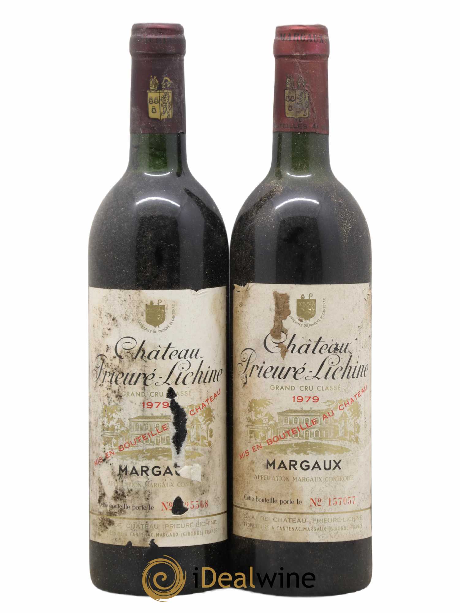 Château Prieuré Lichine 4ème Grand Cru Classé 1979 - Lot de 2 bouteilles - 0