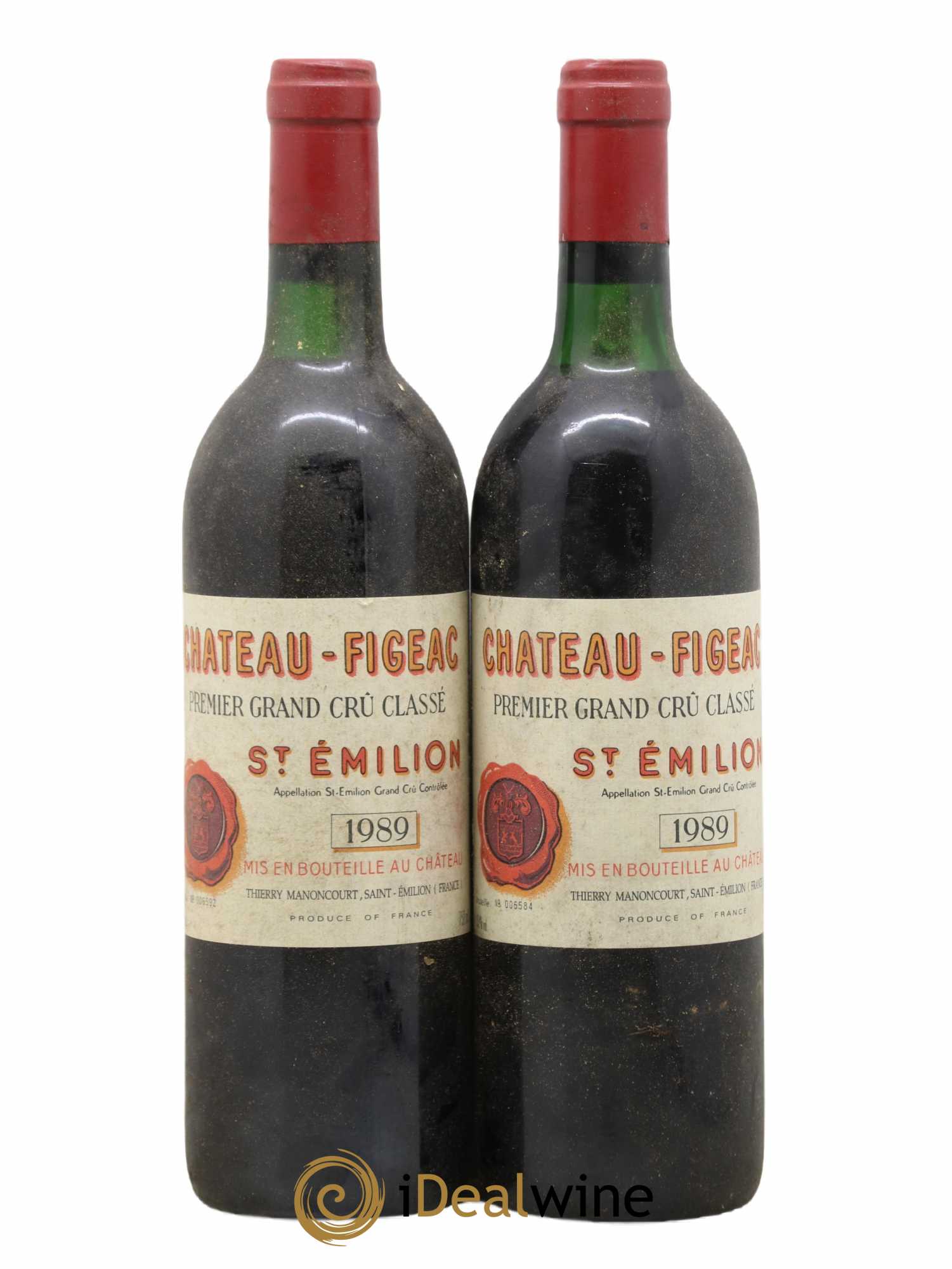 Château Figeac 1er Grand Cru Classé A 1989 - Lot de 2 bouteilles - 0