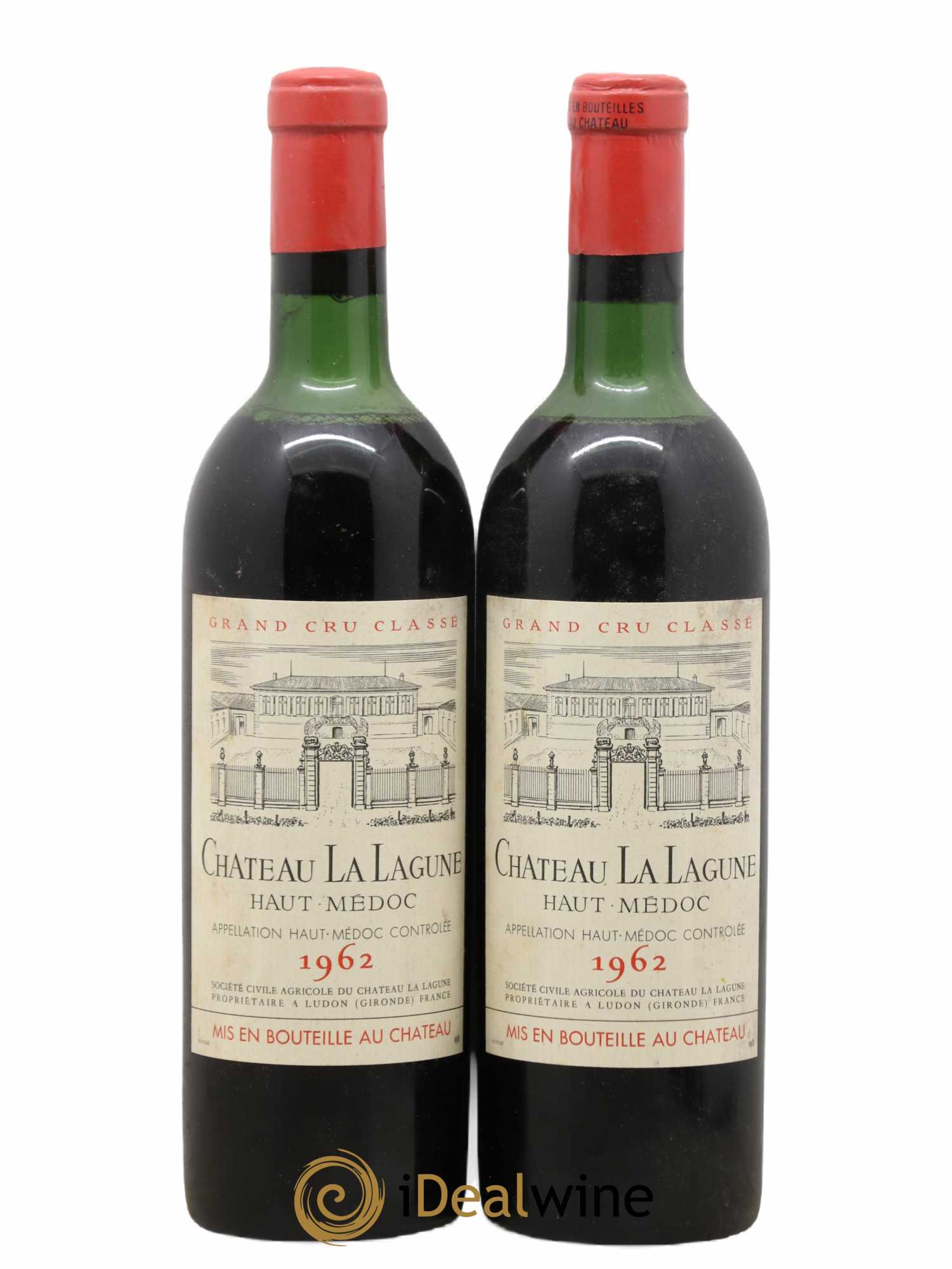 Château la Lagune 3ème Grand Cru Classé 1962 - Lot de 2 bouteilles - 0
