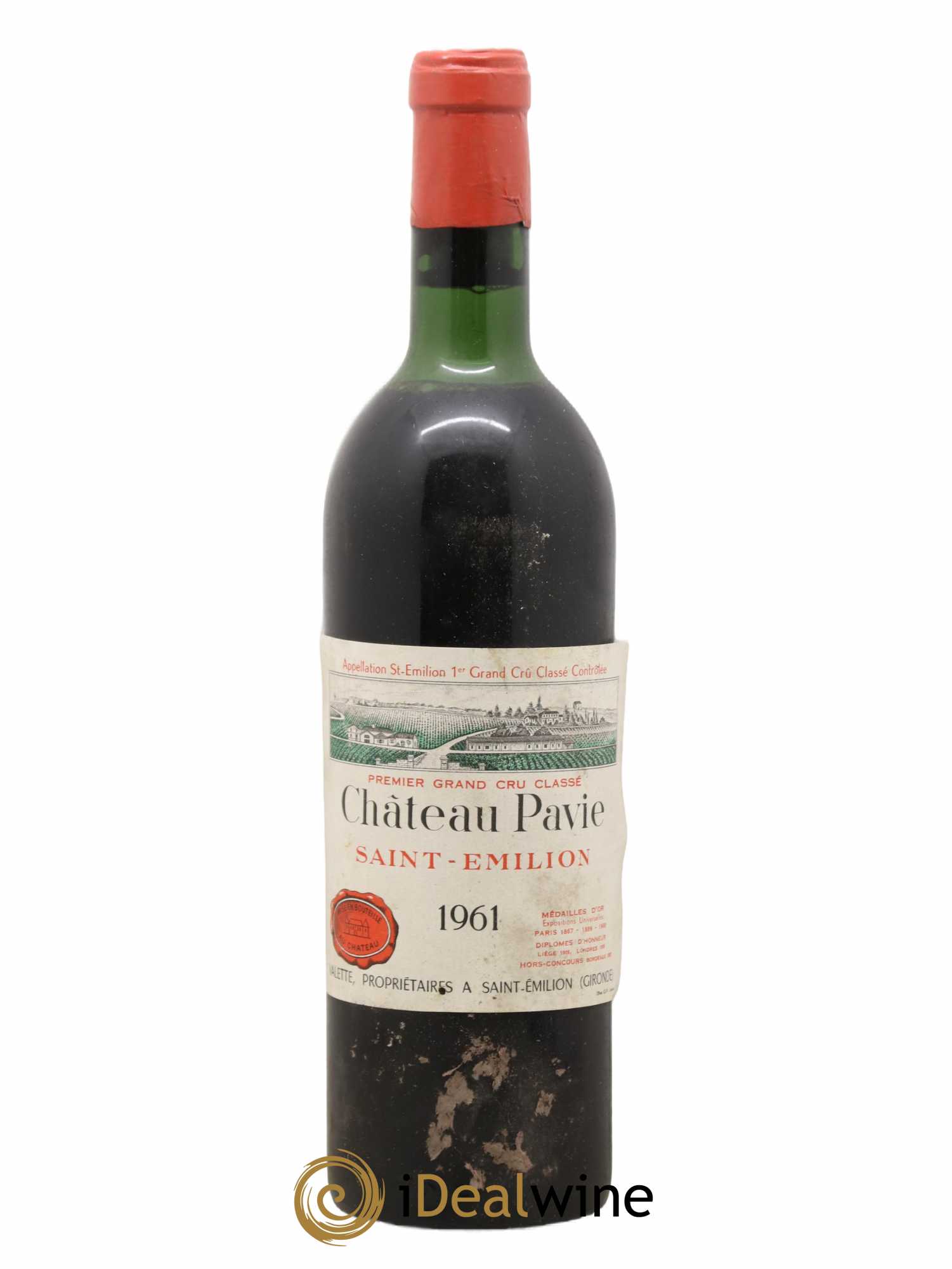 Château Pavie 1er Grand Cru Classé A 1961 - Lot de 1 bouteille - 0