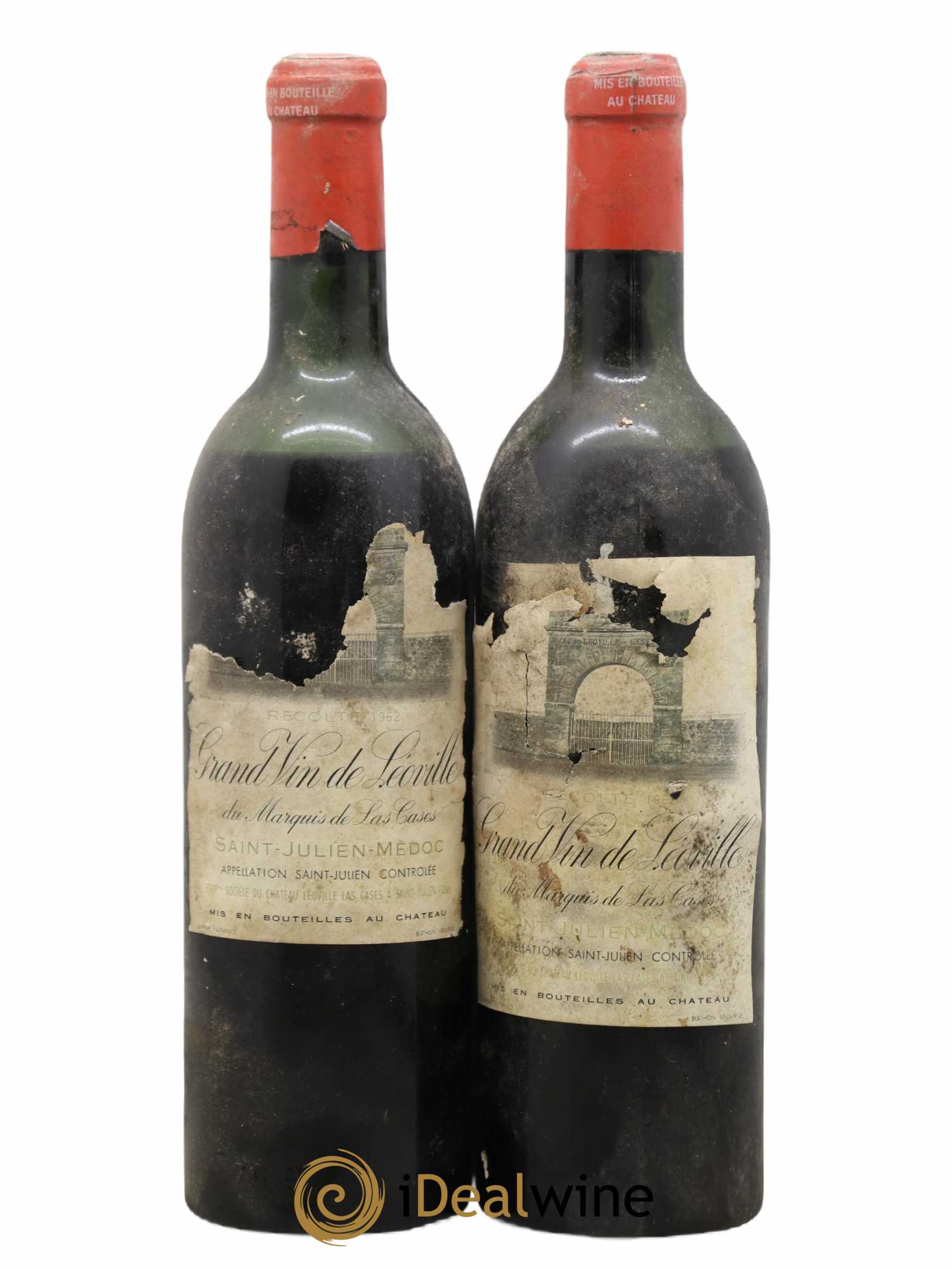 Château Léoville Las Cases 2ème Grand Cru Classé 1962 - Lot de 2 bouteilles - 0