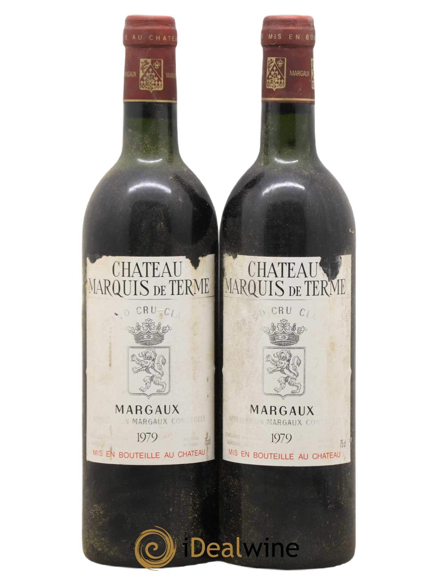Château Marquis de Terme 4ème Grand Cru Classé 1979 - Lot de 2 bouteilles - 0