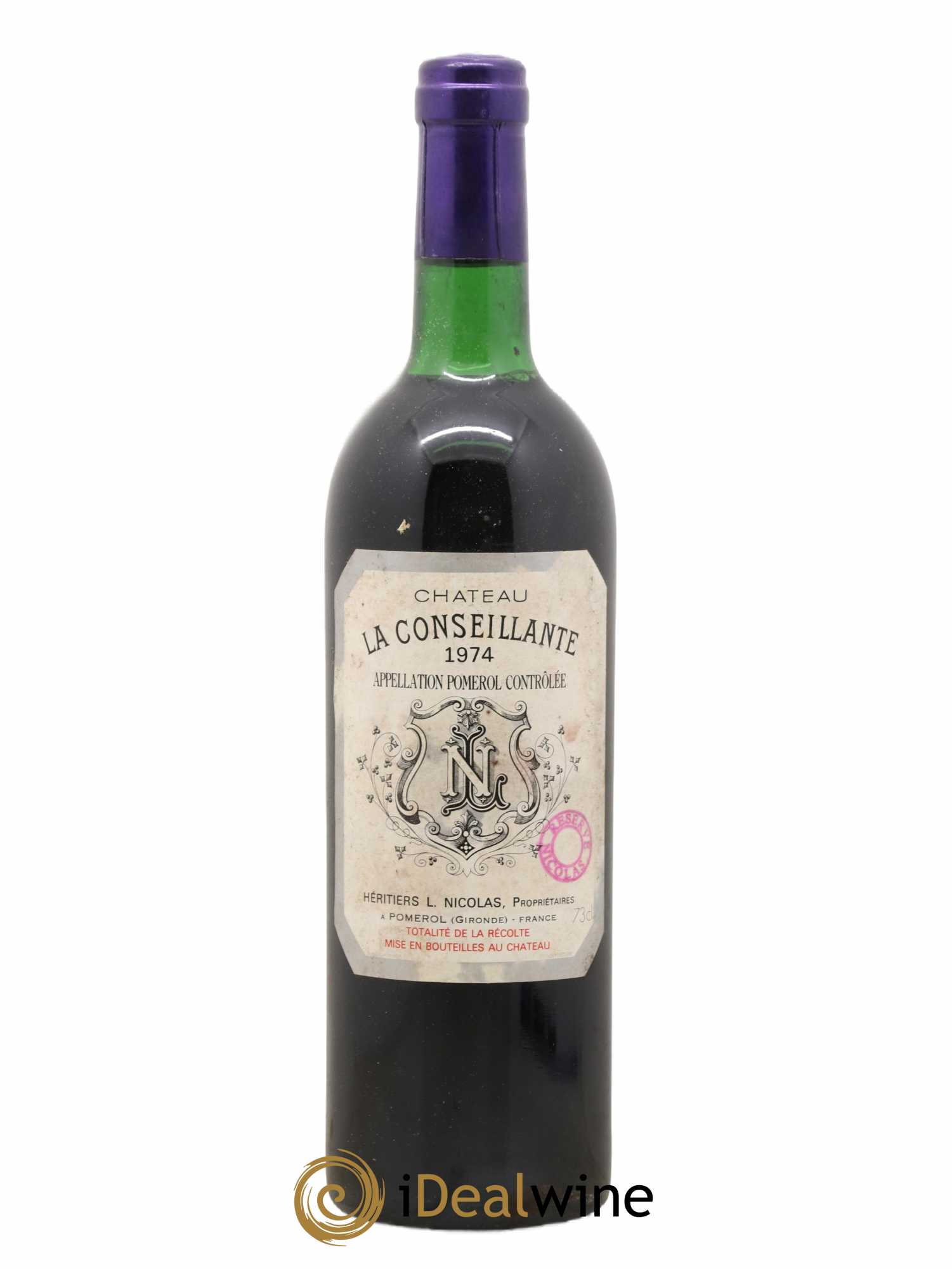 Château la Conseillante 1974 - Lot de 1 bouteille - 0