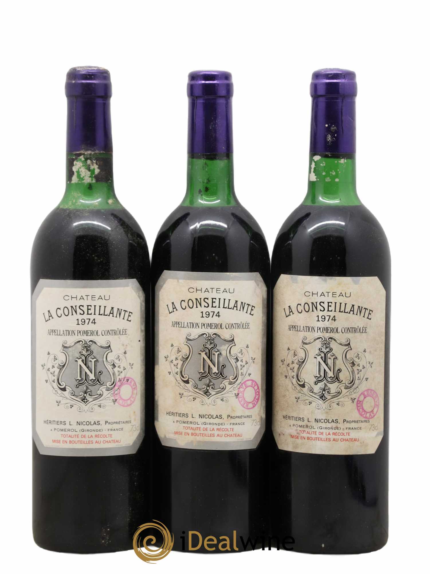 Château la Conseillante 1974 - Lot de 6 bouteilles - 2