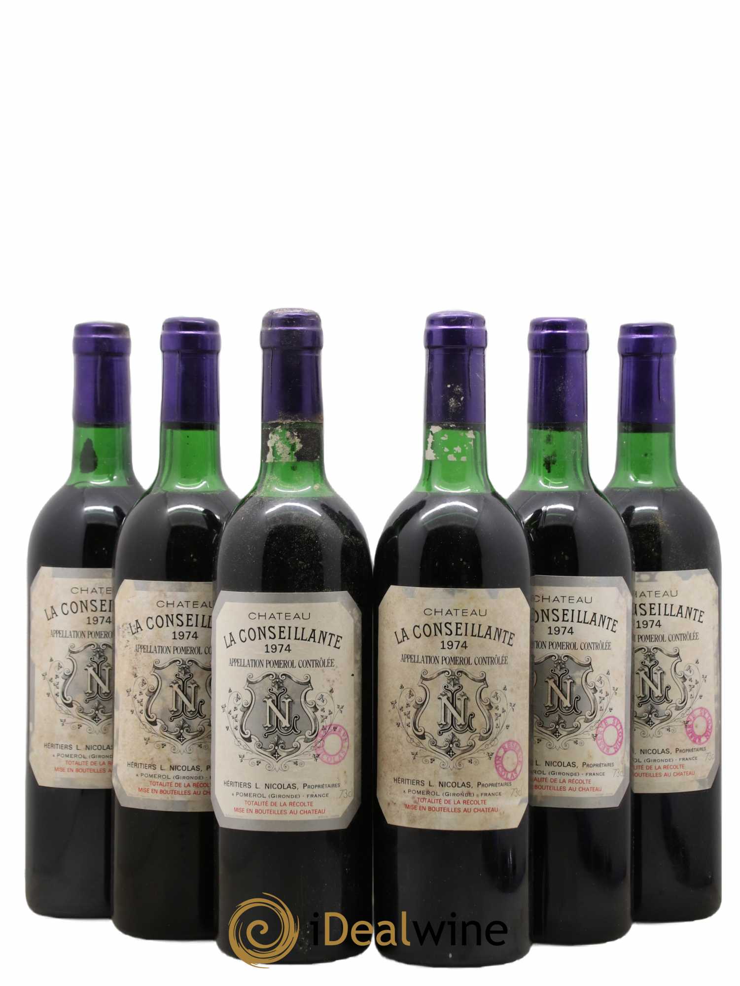 Château la Conseillante 1974 - Lot de 6 bouteilles - 0