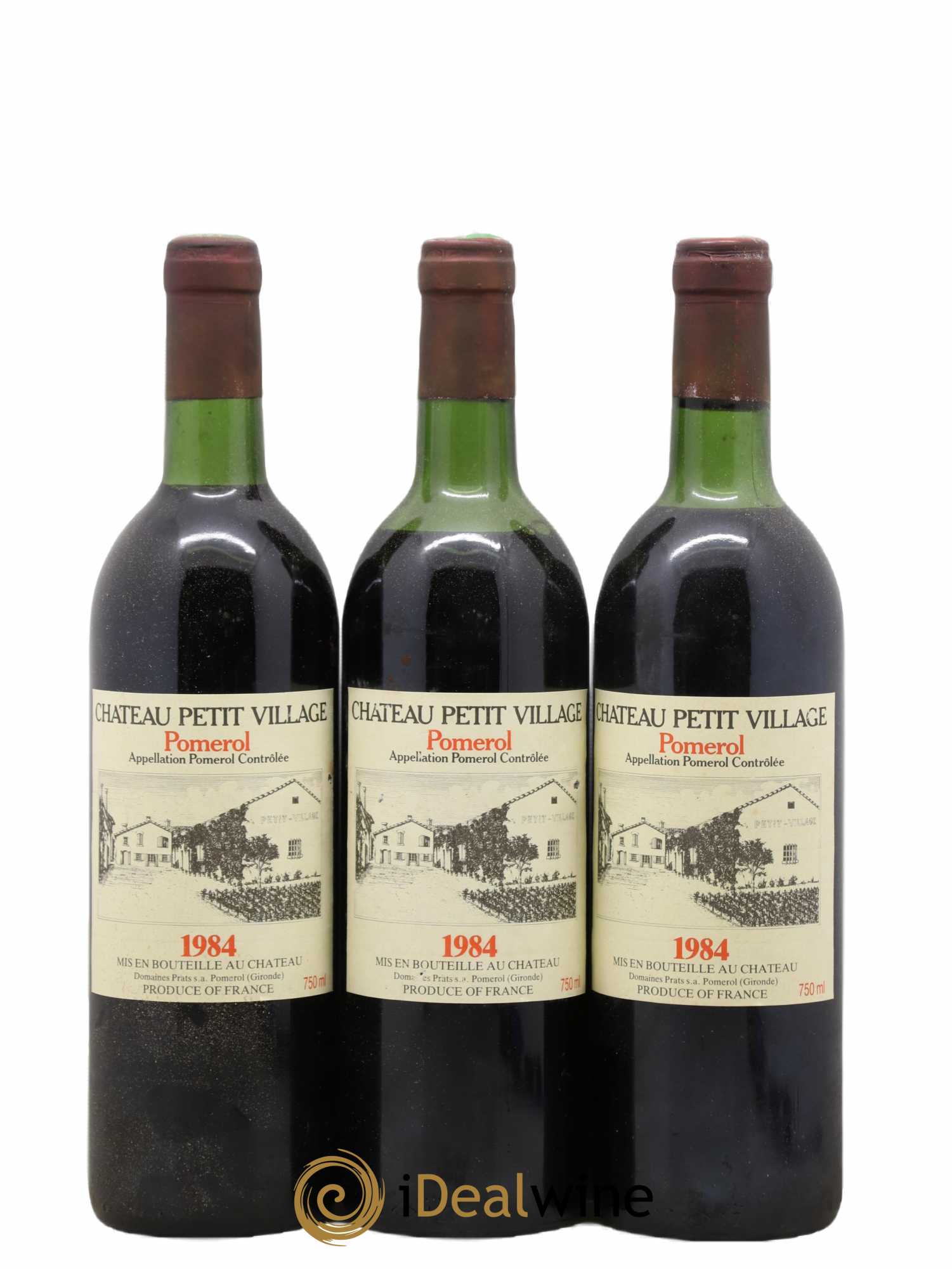 Château Petit Village 1984 - Lot de 3 bouteilles - 0
