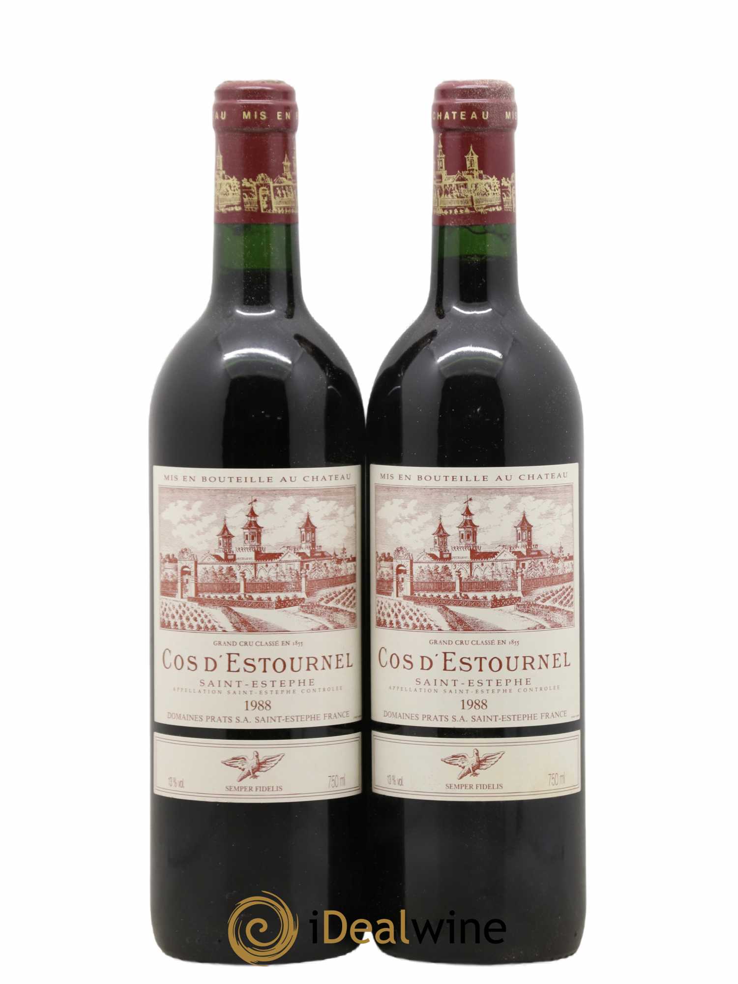 Cos d'Estournel 2ème Grand Cru Classé 1988 - Lot de 2 bouteilles - 0