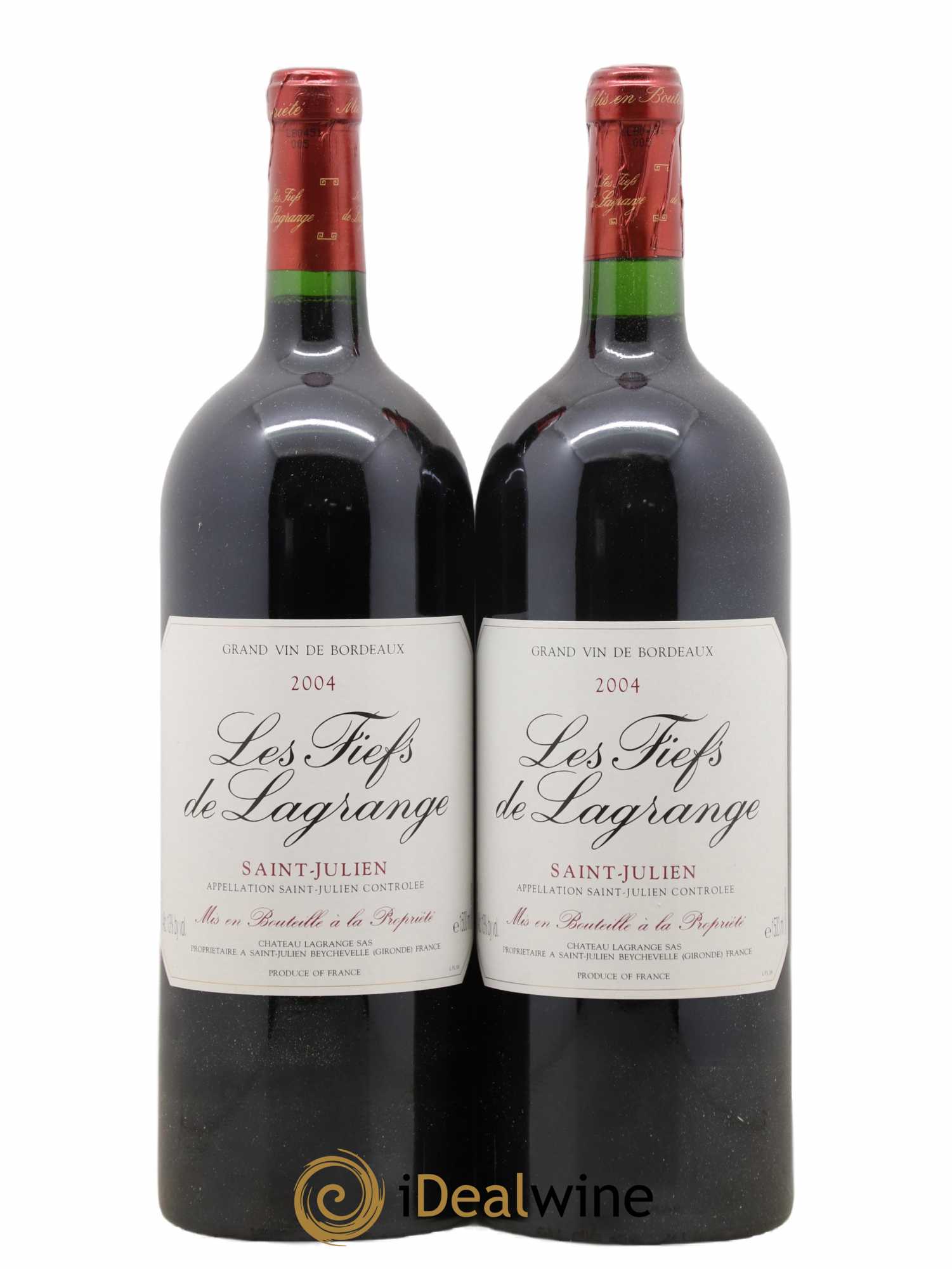 Les Fiefs de Lagrange Second Vin 2004 - Lot de 2 magnums - 0