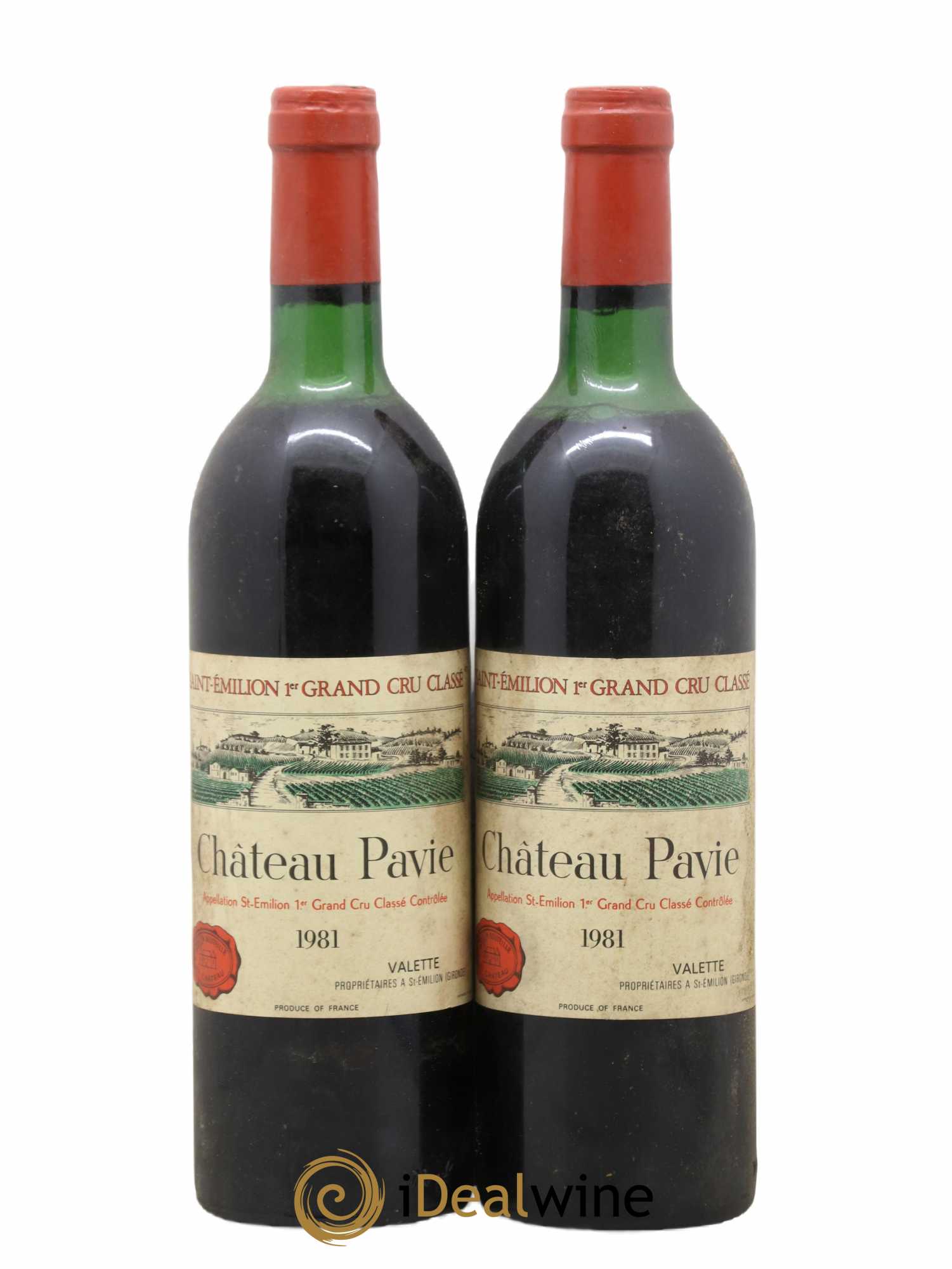Château Pavie 1er Grand Cru Classé A 1981 - Lot de 2 bouteilles - 0