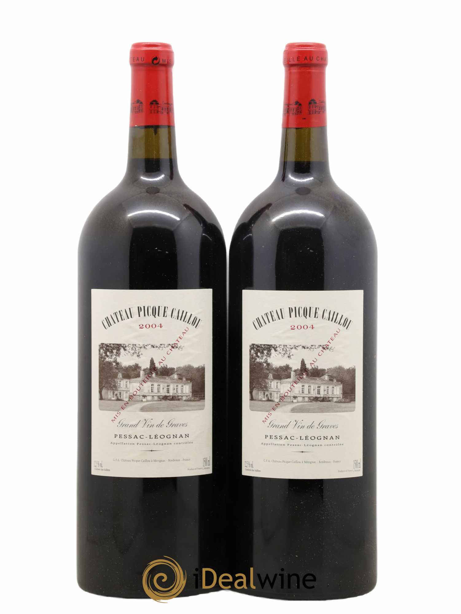 Château Picque Caillou 2004 - Lot of 2 magnums - 0
