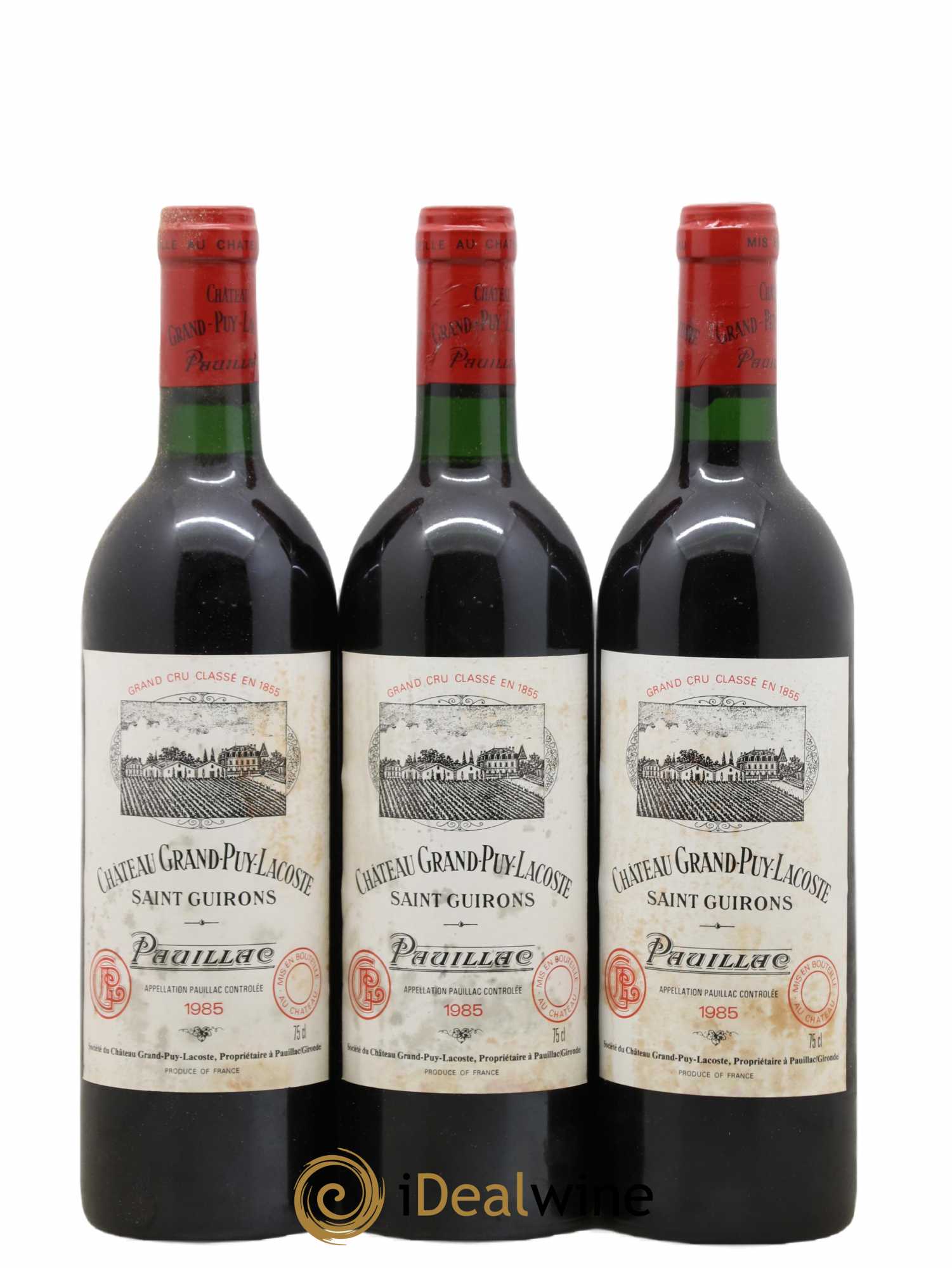 Château Grand Puy Lacoste 5ème Grand Cru Classé 1985 - Lot de 6 bouteilles - 1