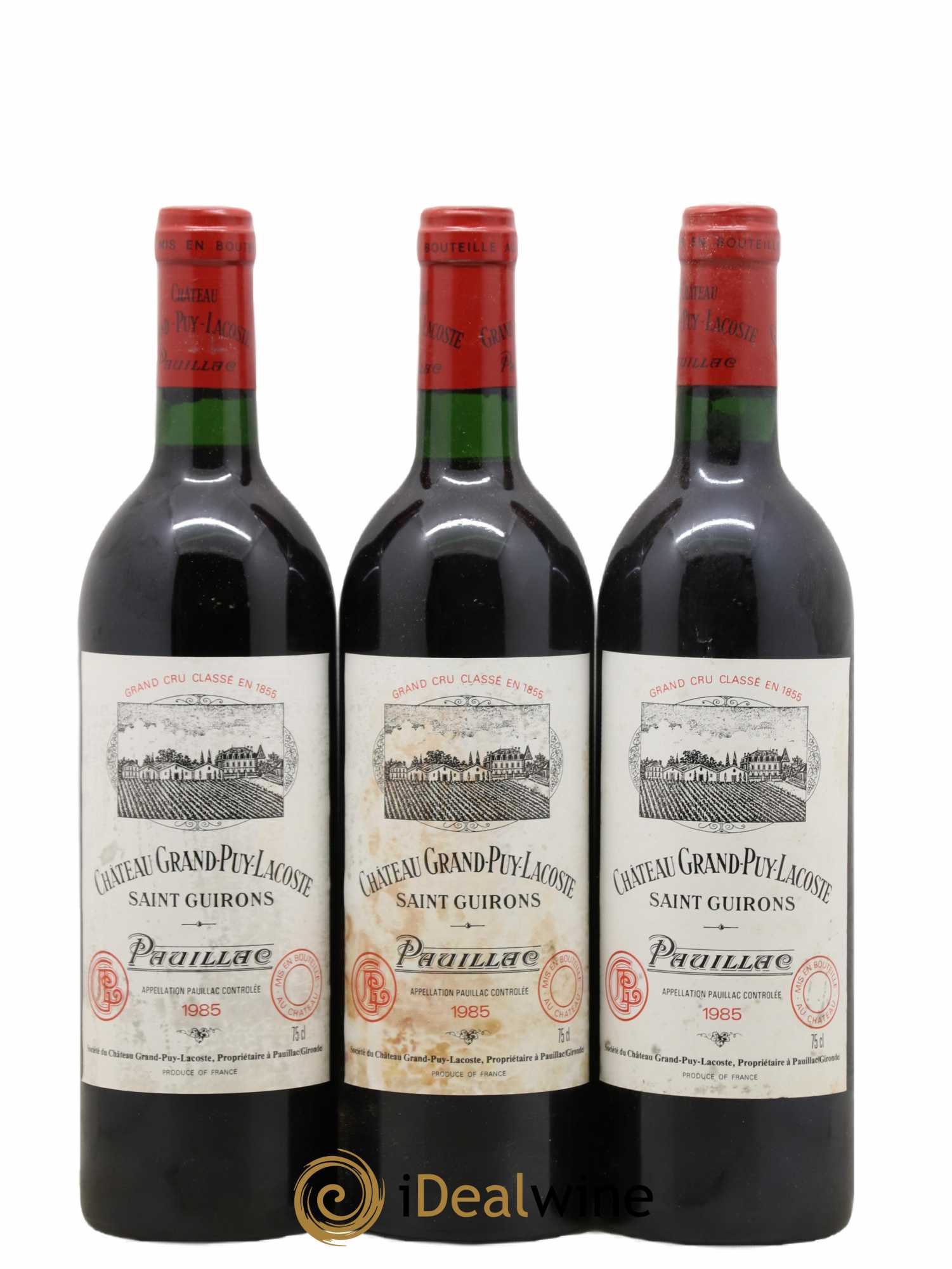 Château Grand Puy Lacoste 5ème Grand Cru Classé 1985 - Lot de 6 bouteilles - 2