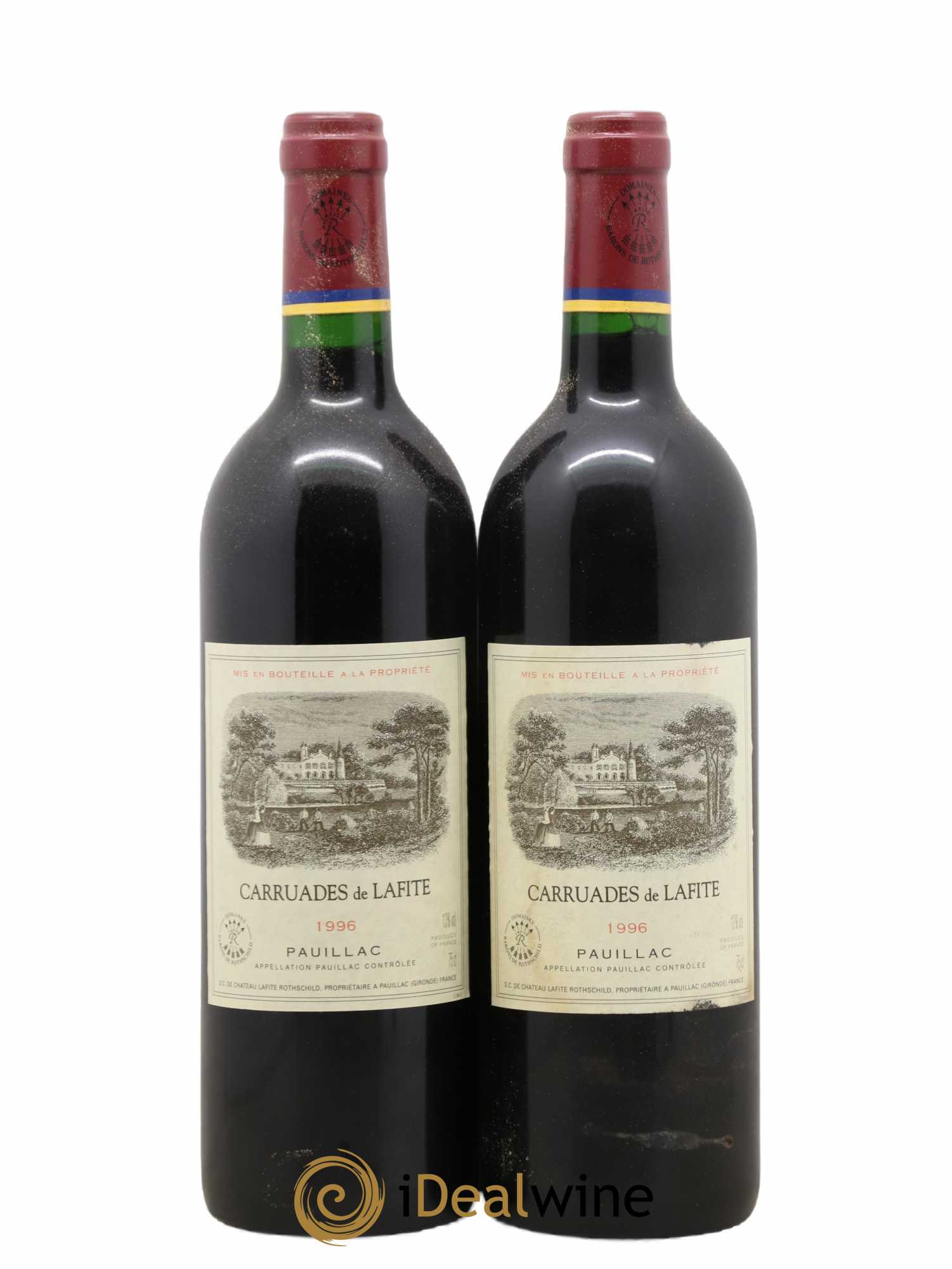 Carruades de Lafite Rothschild Second Vin 1996 - Lot de 2 bouteilles - 0