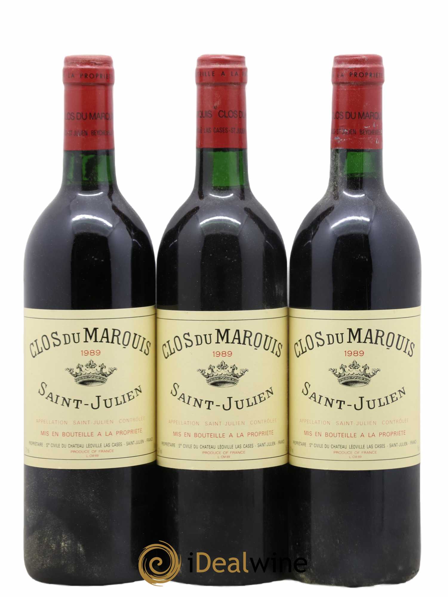 Clos du Marquis 1989 - Lot de 3 bouteilles - 0