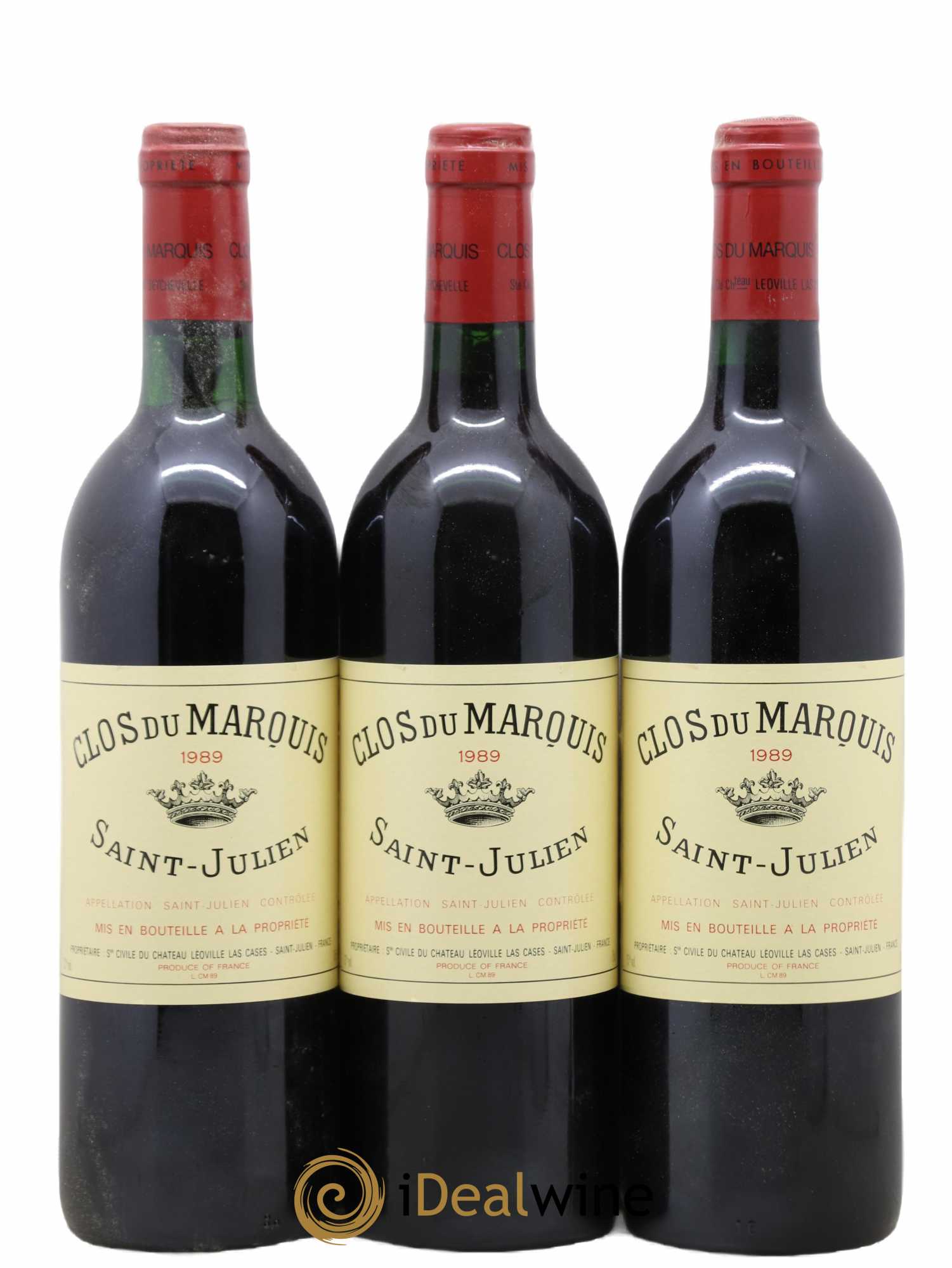 Clos du Marquis 1989 - Lot de 3 bouteilles - 0