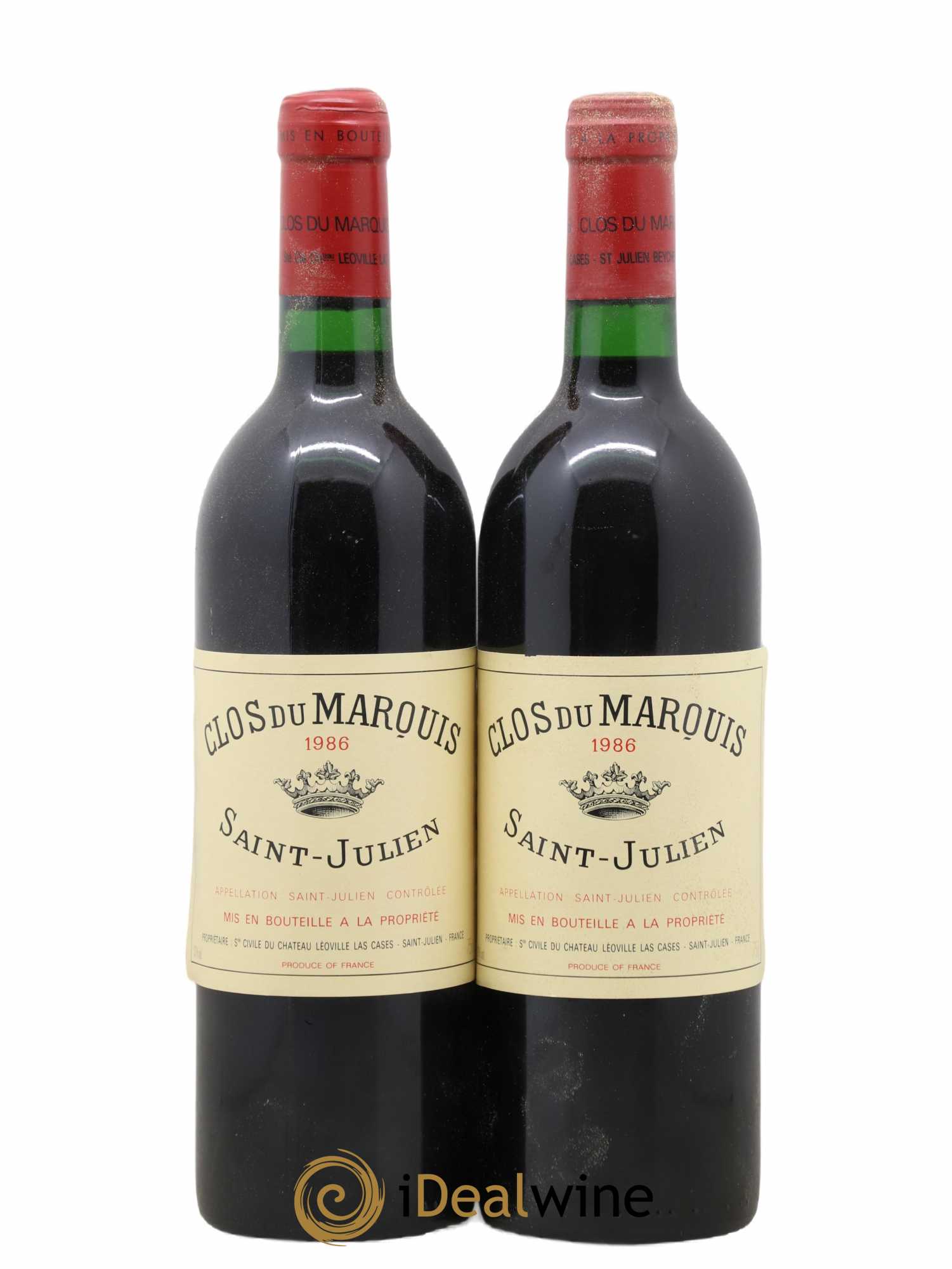 Clos du Marquis 1986 - Lot de 2 bouteilles - 0