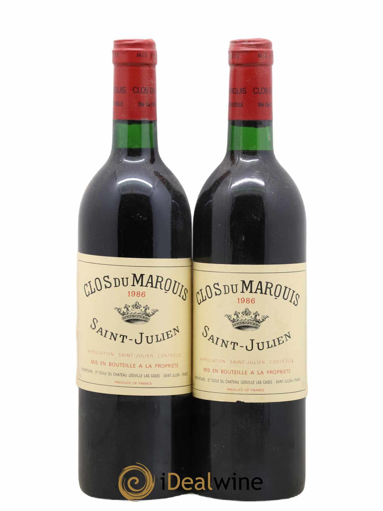 Clos du Marquis 1986 - Lot de 2 bouteilles - 0