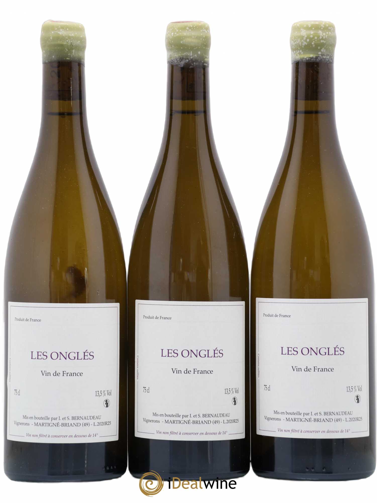 Vin de France Les Onglés Stéphane Bernaudeau 2020 - Lot de 3 bouteilles - 0