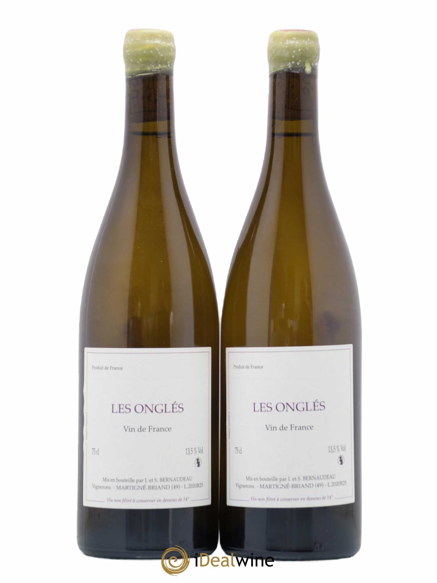 Vin de France Les Onglés Stéphane Bernaudeau 2020 - Lot de 2 bouteilles - 0