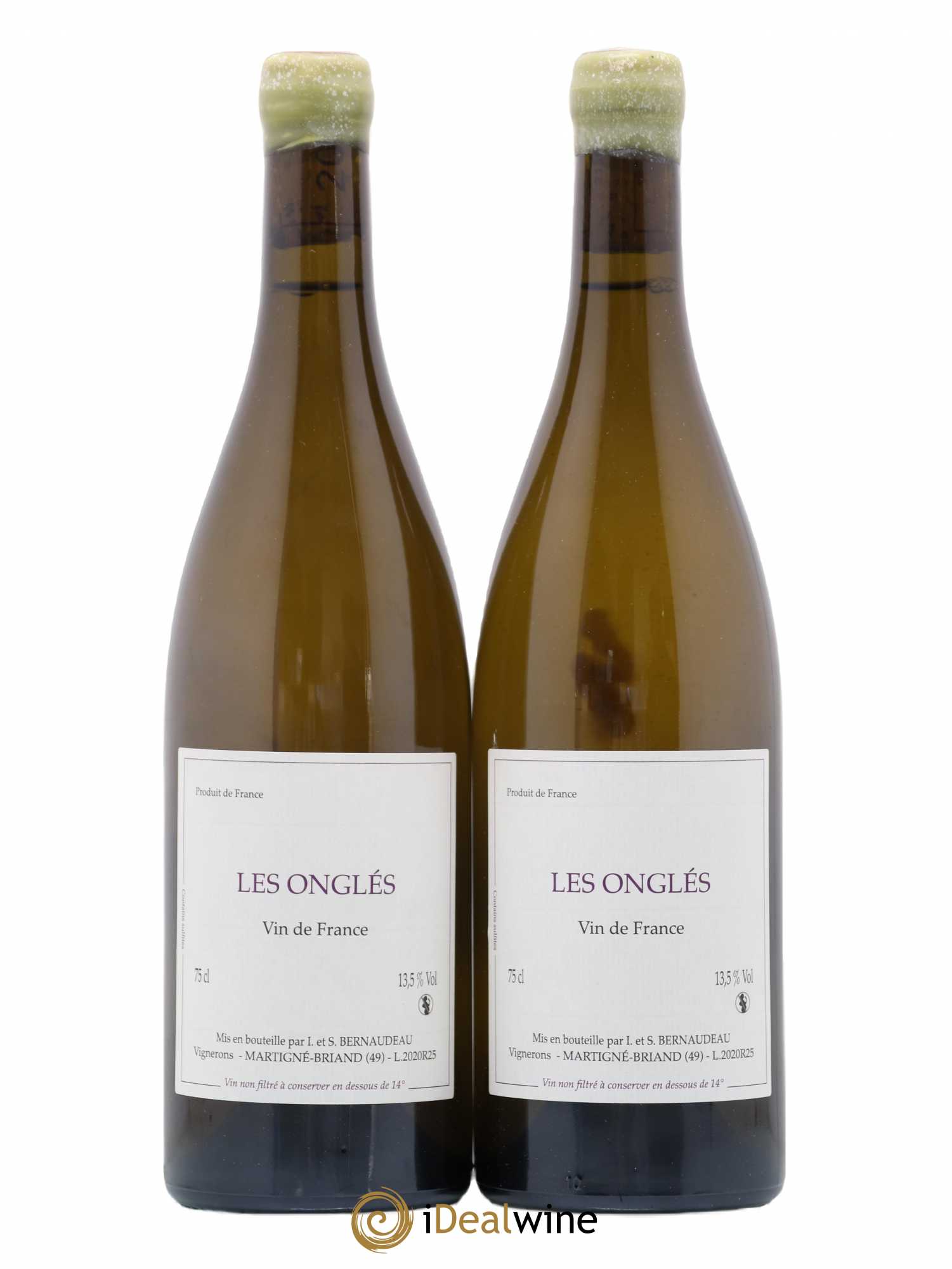 Vin de France Les Onglés Stéphane Bernaudeau 2020 - Lot de 2 bouteilles - 0