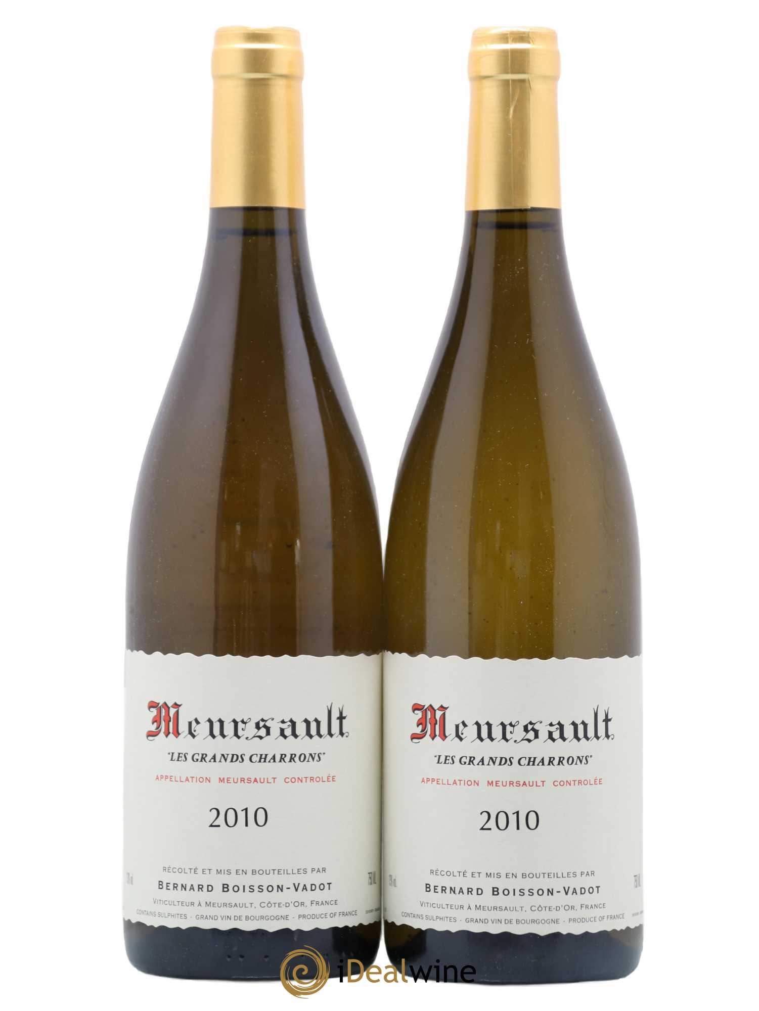 Meursault Les Grands Charrons Boisson-Vadot (Domaine) 2010 - Lot de 2 bouteilles - 0