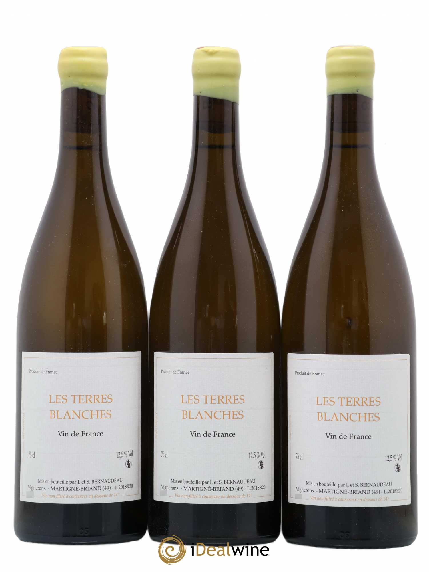Vin de France Les Terres Blanches Stéphane Bernaudeau 2018 - Lot de 3 bouteilles - 0