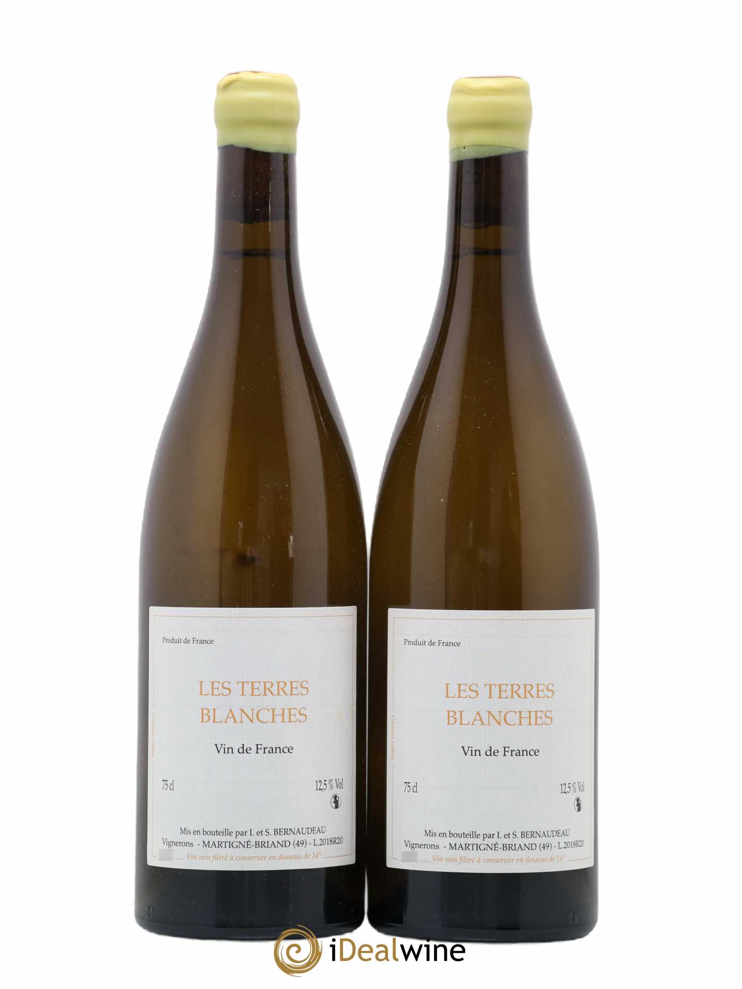 Vin de France Les Terres Blanches Stéphane Bernaudeau 2018 - Lot de 2 bouteilles - 0