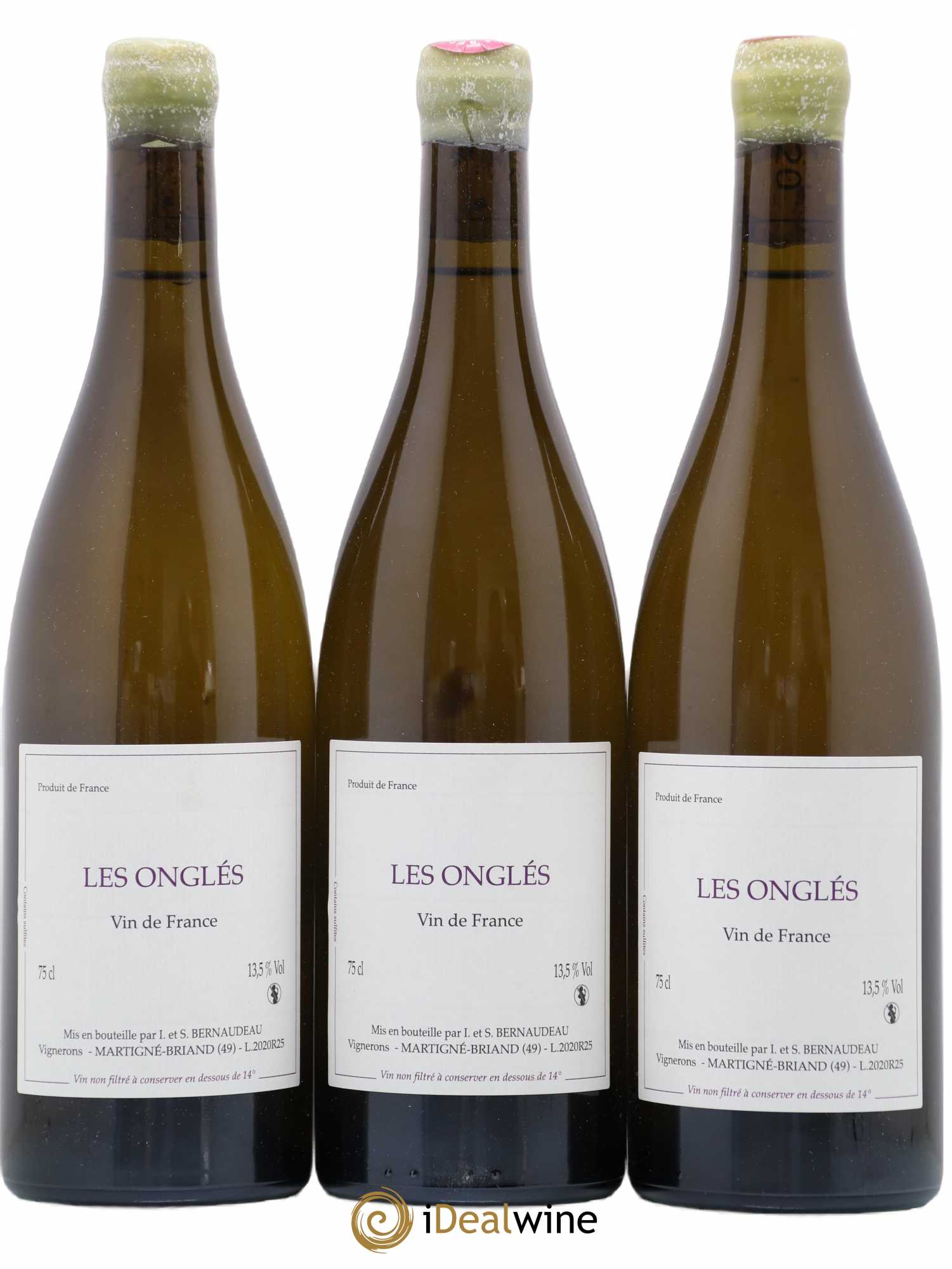 Vin de France Les Onglés Stéphane Bernaudeau 2020 - Lot de 3 bouteilles - 0