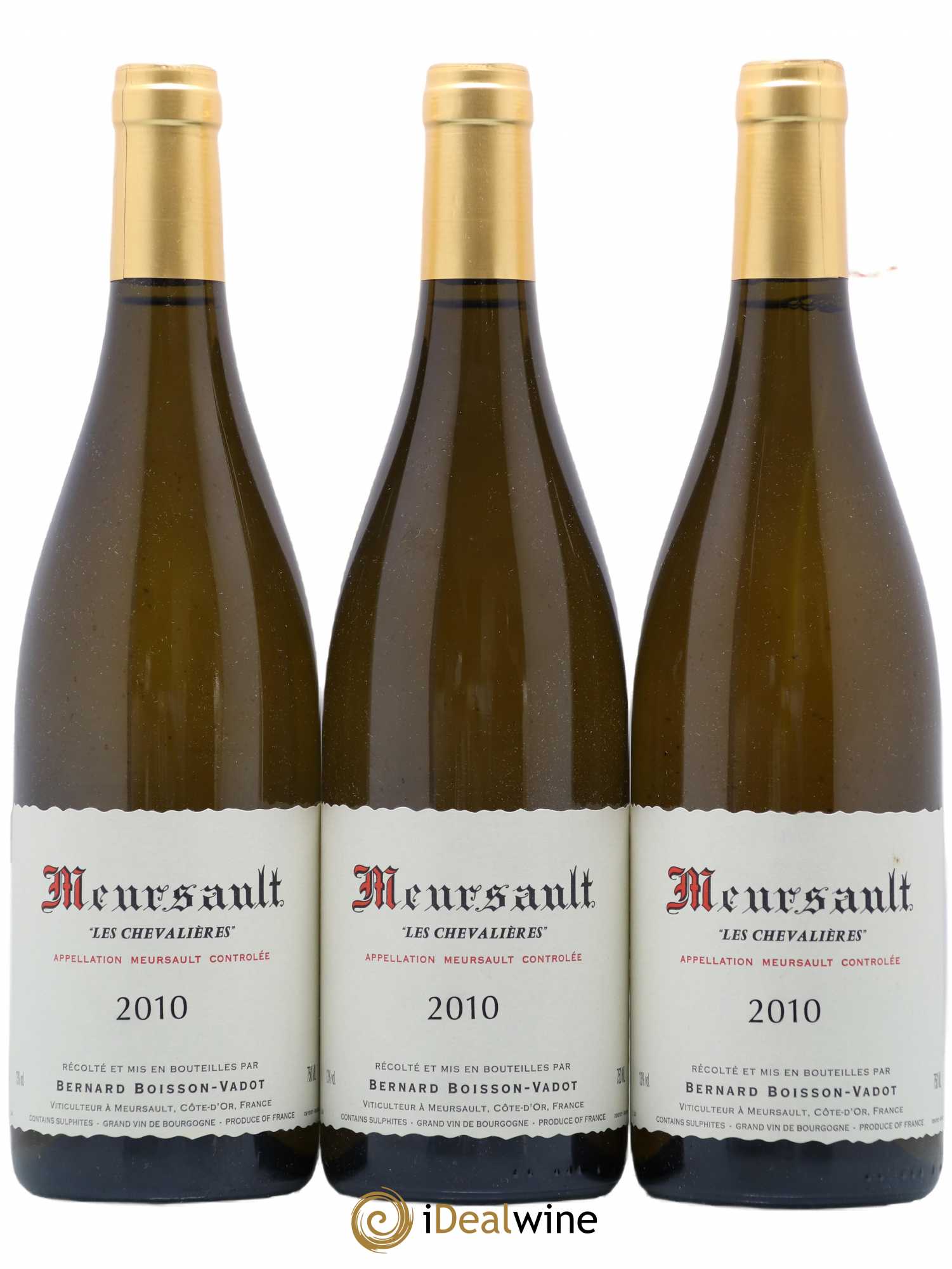 Meursault Les Chevalières Boisson-Vadot (Domaine) 2010 - Lot de 3 bouteilles - 0