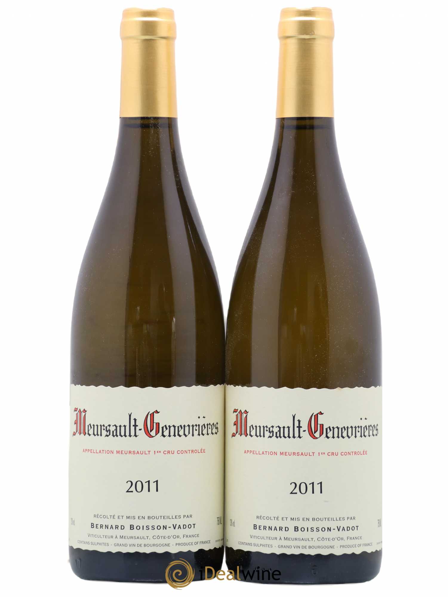 Meursault 1er Cru Genevrières Boisson-Vadot (Domaine) 2011 - Lot de 2 bouteilles - 0