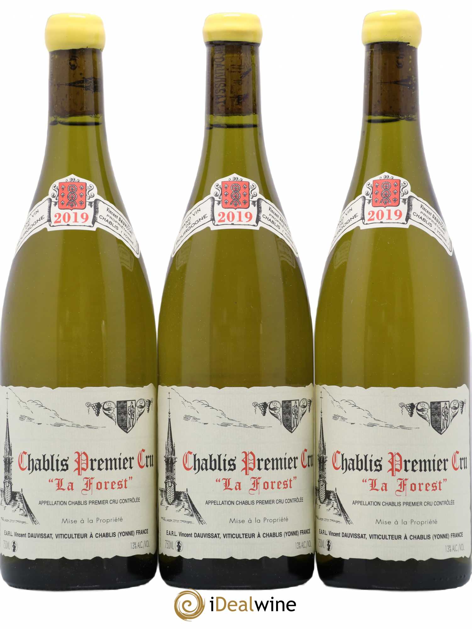 Chablis 1er Cru La Forest Vincent Dauvissat (Domaine) 2019 - Lot de 3 bouteilles - 0