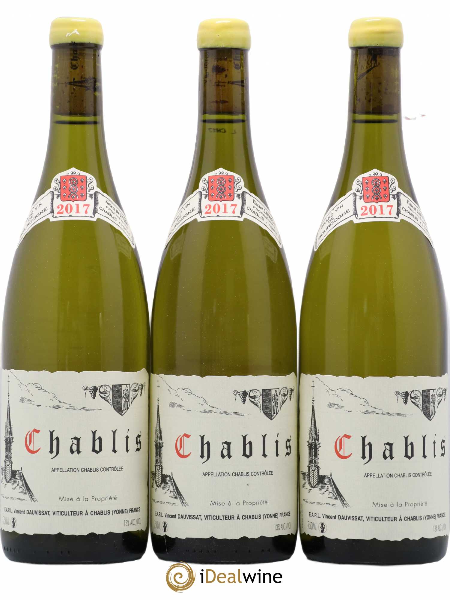 Chablis Vincent Dauvissat (Domaine) 2017 - Lot de 3 bouteilles - 0