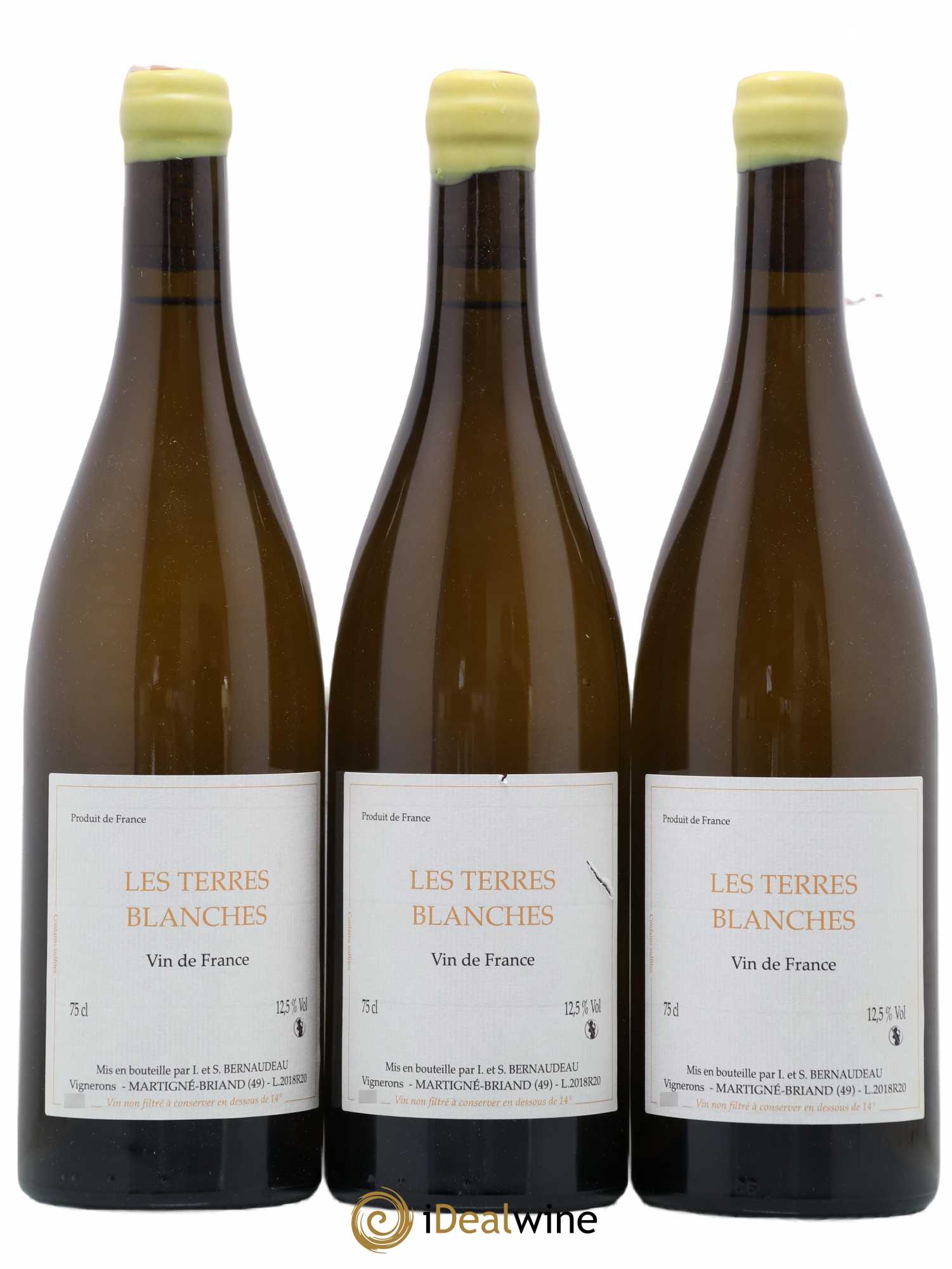 Vin de France Les Terres Blanches Stéphane Bernaudeau 2018 - Lot de 3 bouteilles - 0