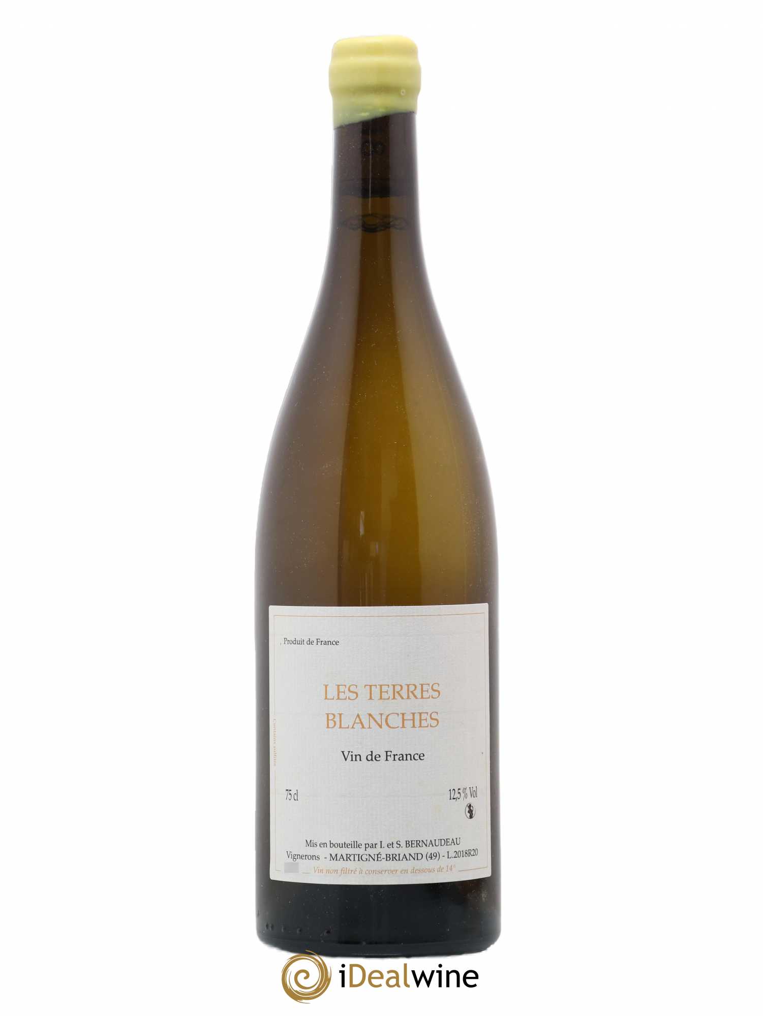 Vin de France Les Terres Blanches Stéphane Bernaudeau (sans prix de réserve) 2018 - Lot de 1 bouteille - 0