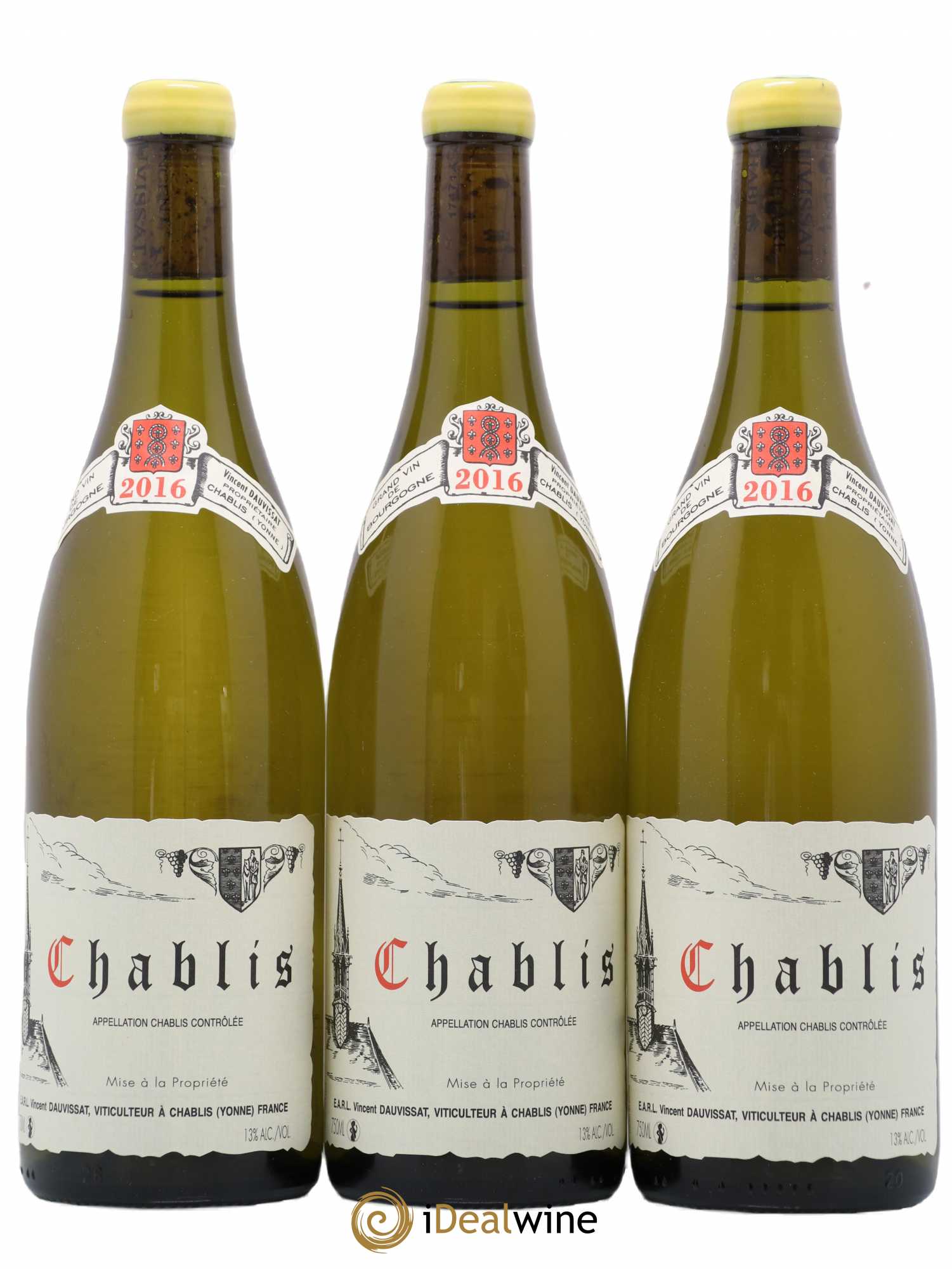 Chablis Vincent Dauvissat (Domaine) 2016 - Lot de 3 bouteilles - 0