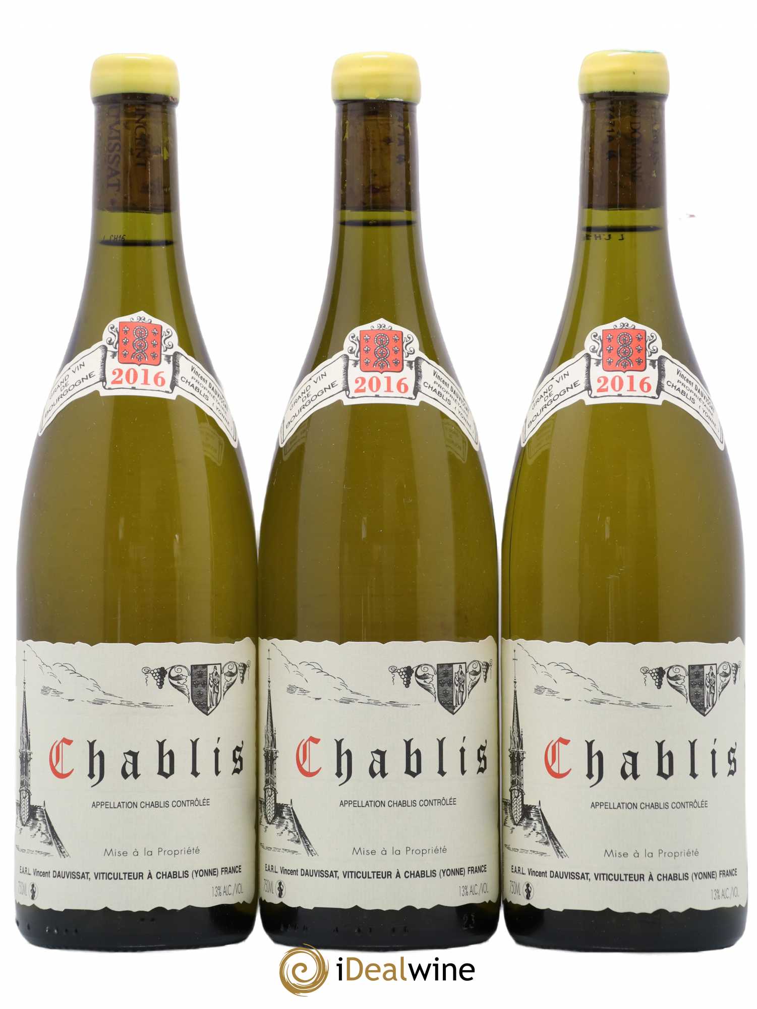 Chablis Vincent Dauvissat (Domaine) 2016 - Lot de 3 bouteilles - 0