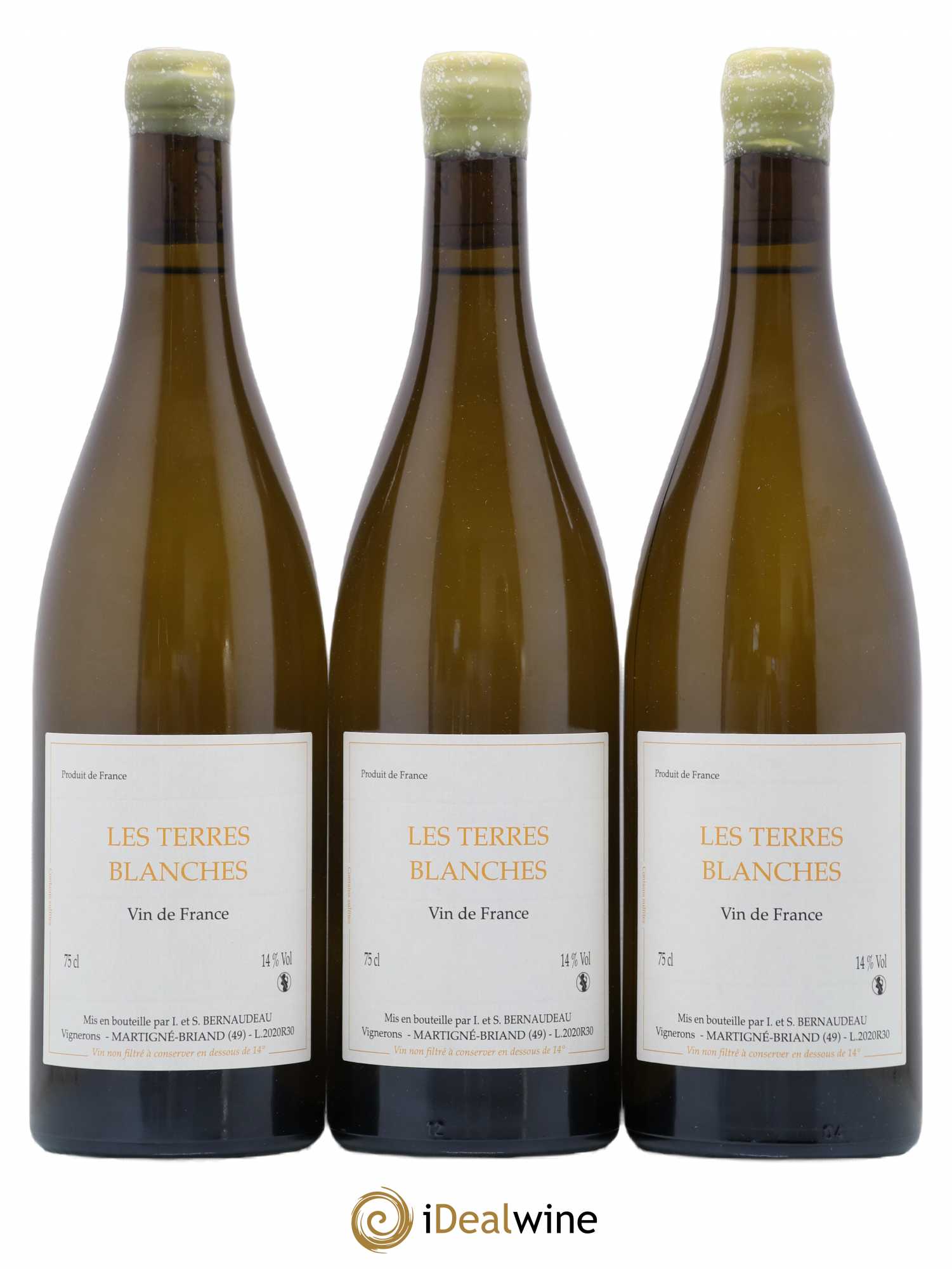 Vin de France Les Terres Blanches Stéphane Bernaudeau 2020 - Lot de 3 bouteilles - 0