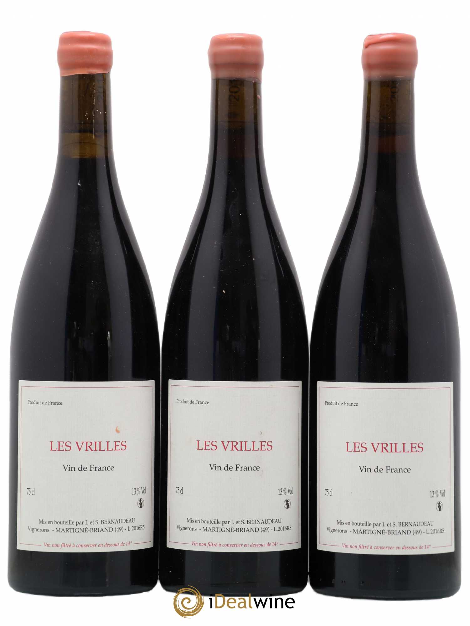Vin de France Les Vrilles Stéphane Bernaudeau (Domaine) 2016 - Lot de 3 bouteilles - 0