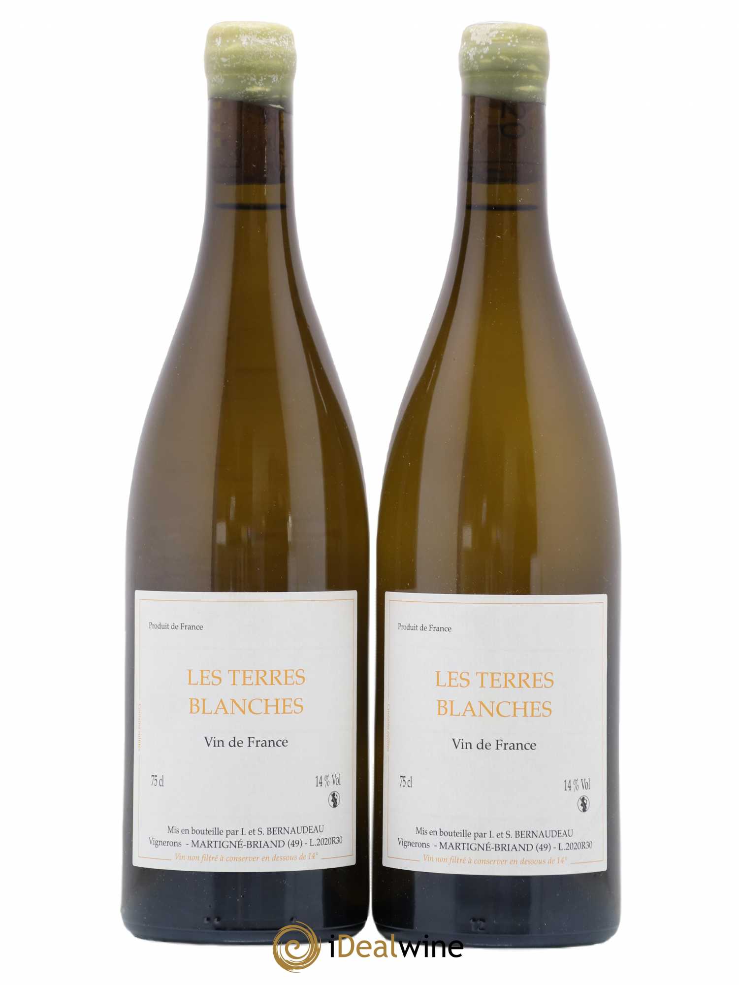 Vin de France Les Terres Blanches Stéphane Bernaudeau 2020 - Lot de 2 bouteilles - 0