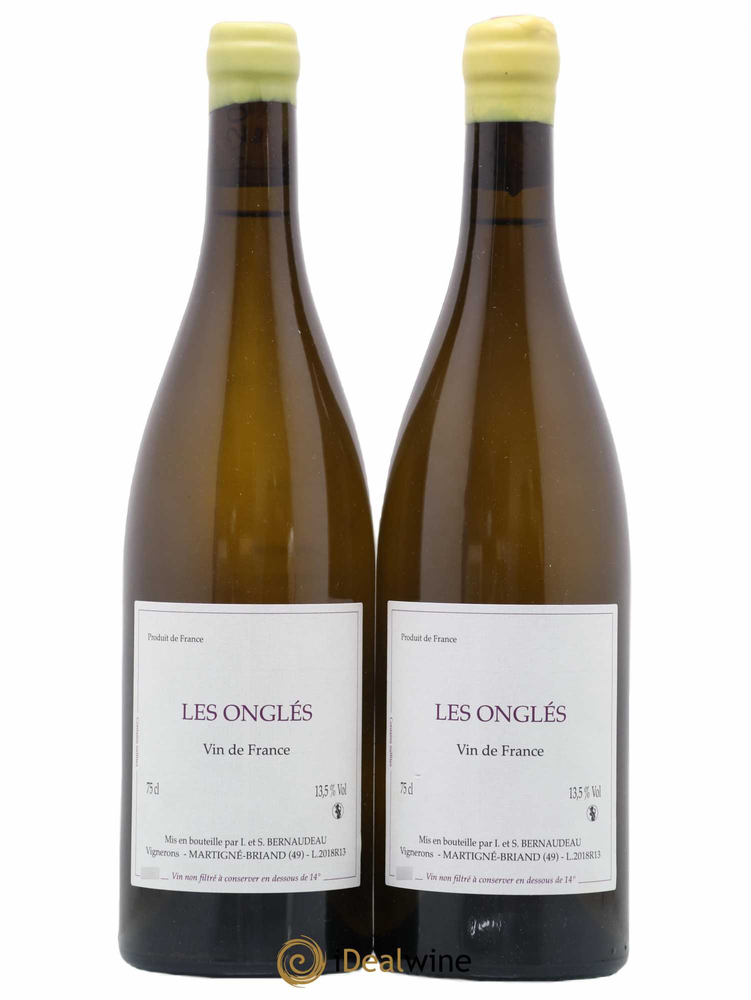 Vin de France Les Onglés Stéphane Bernaudeau 2018 - Lot de 2 bouteilles - 0