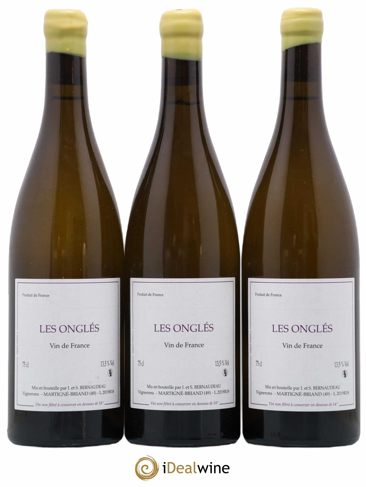 Vin de France Les Onglés Stéphane Bernaudeau 2019 - Lot de 3 bouteilles - 0