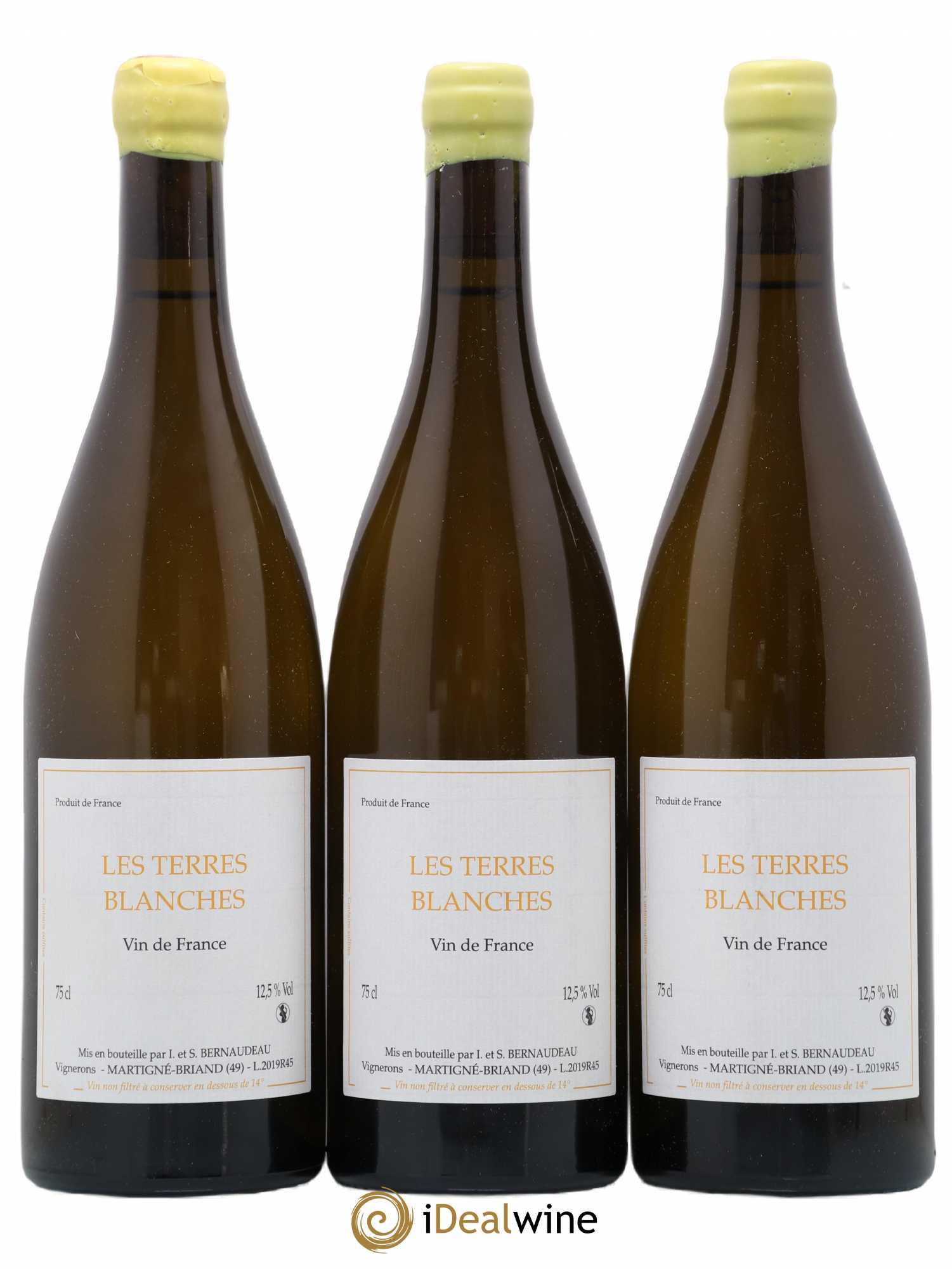 Vin de France Les Terres Blanches Stéphane Bernaudeau 2019 - Posten von 3 Flaschen - 0