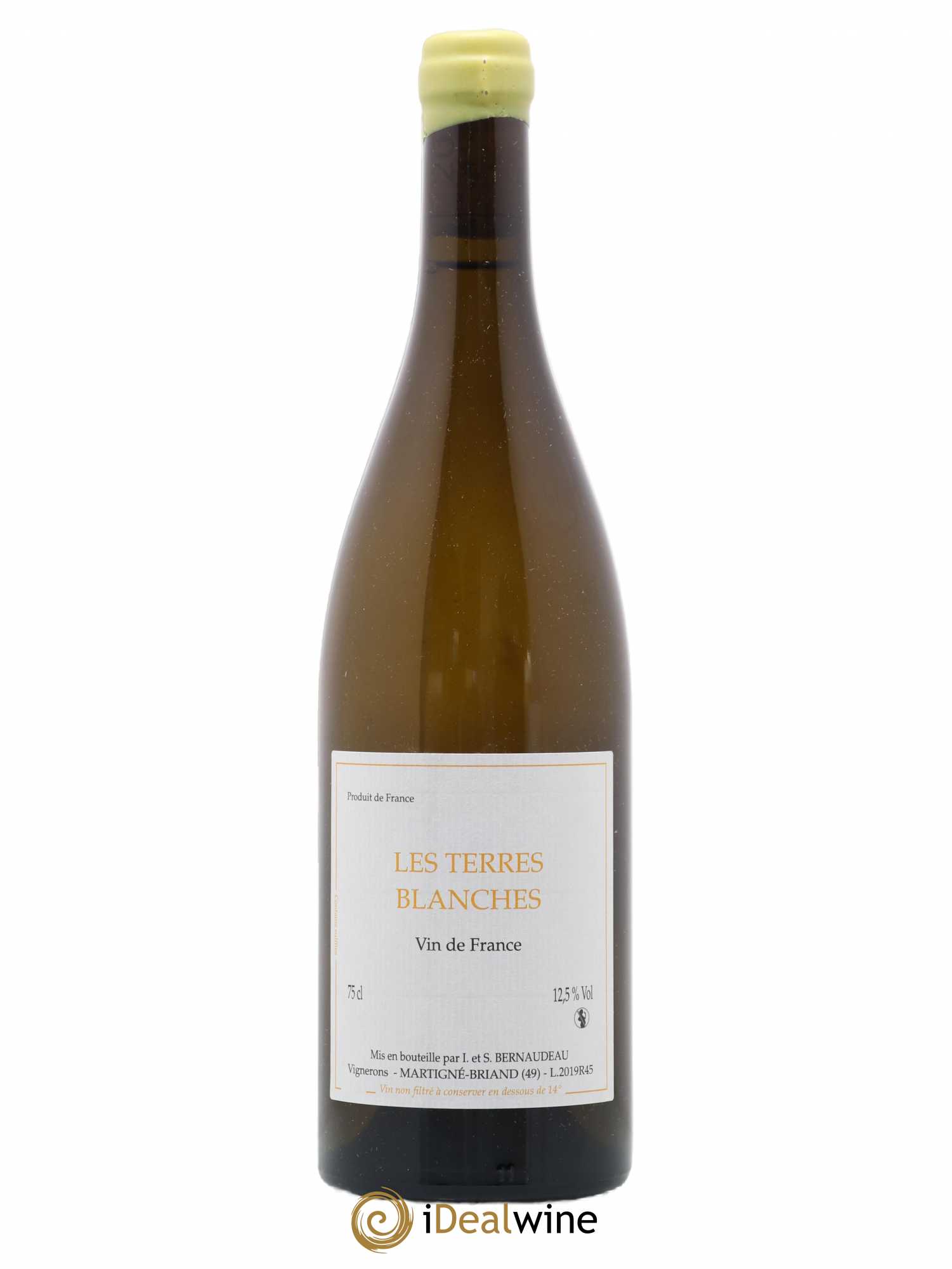 Vin de France Les Terres Blanches Stéphane Bernaudeau 2019 - Lot de 1 bouteille - 0