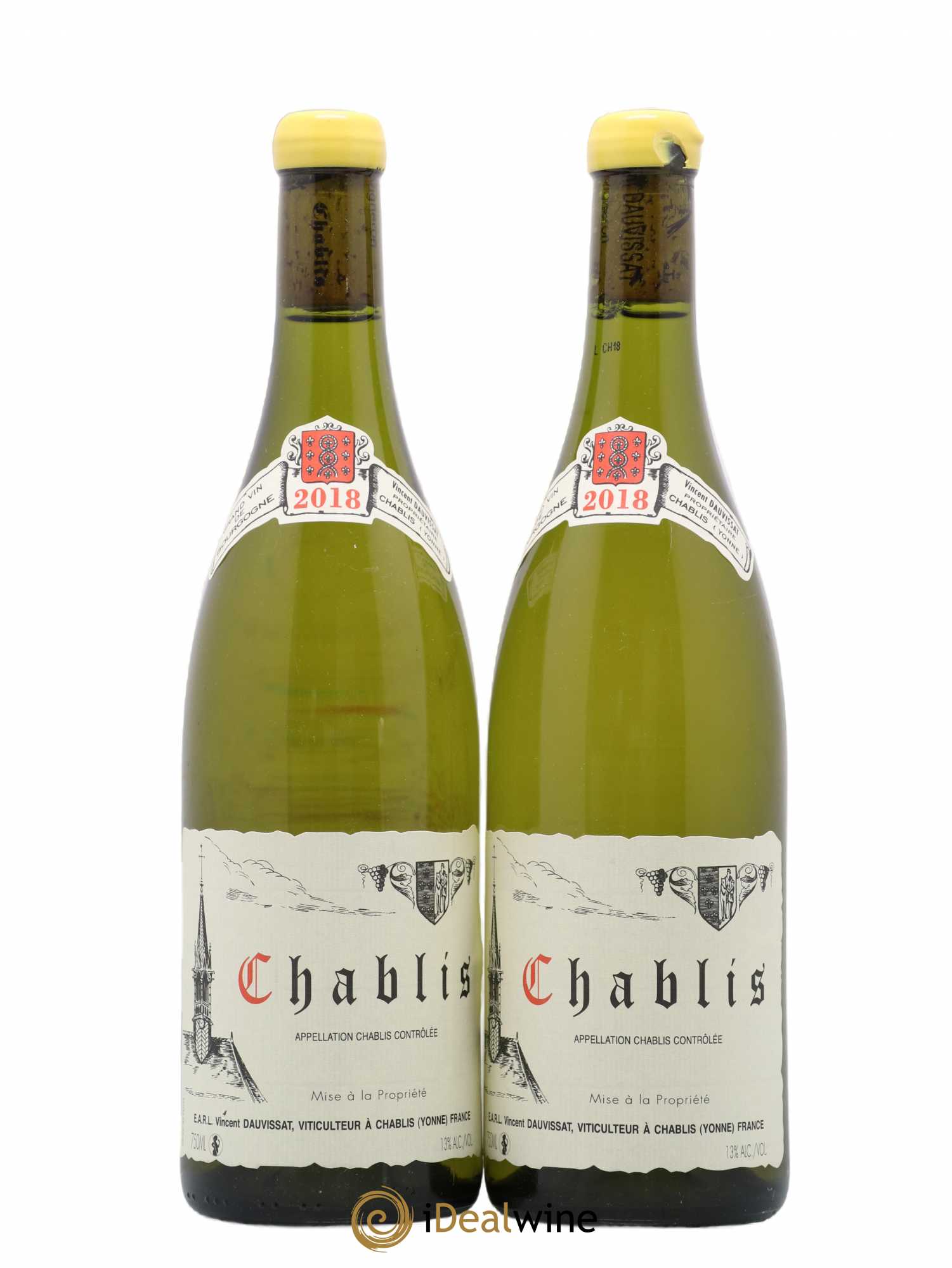 Chablis Vincent Dauvissat (Domaine) 2018 - Lot de 2 bouteilles - 0