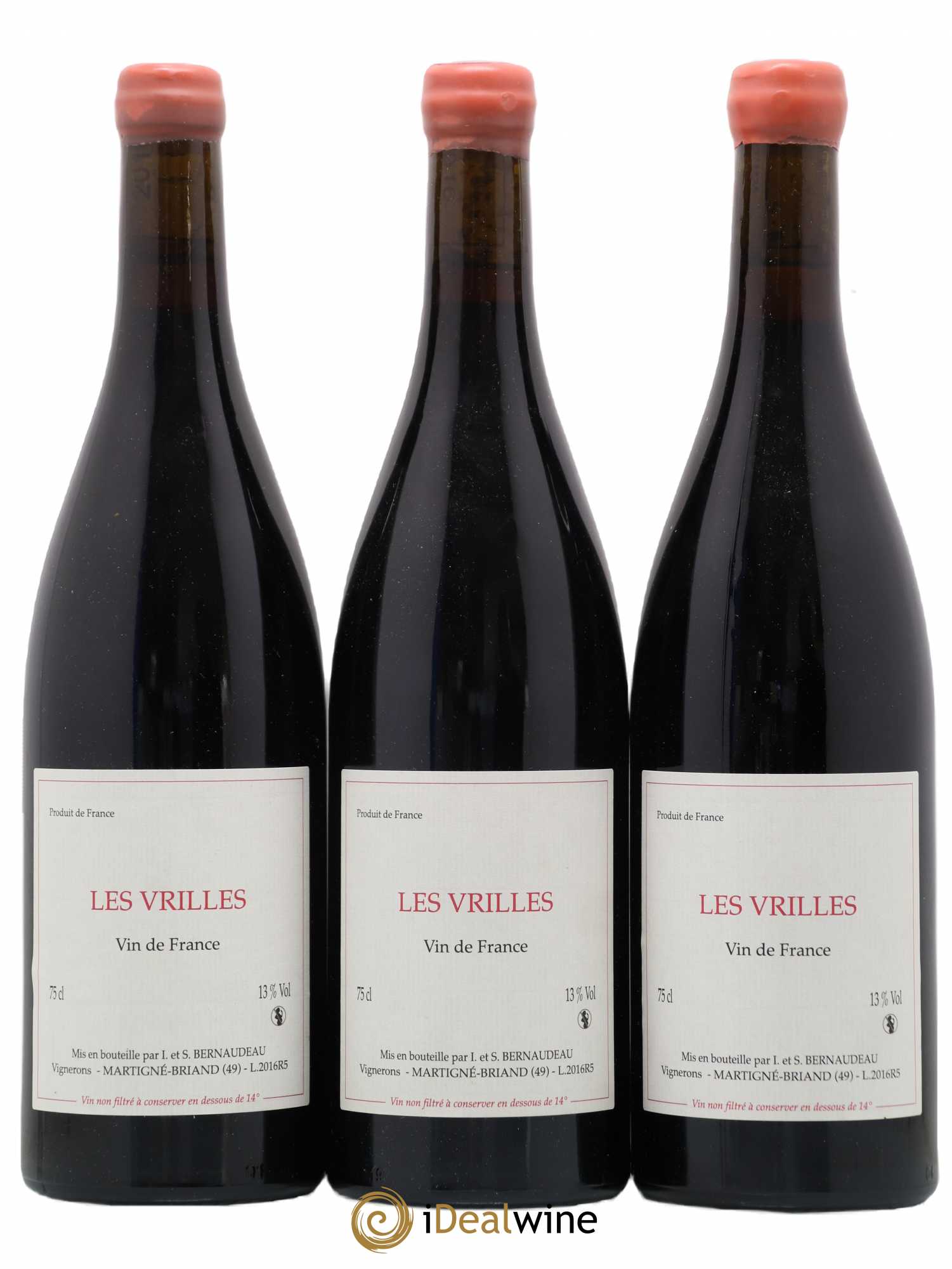 Vin de France Les Vrilles Stéphane Bernaudeau (Domaine) 2016 - Lot de 3 bouteilles - 0