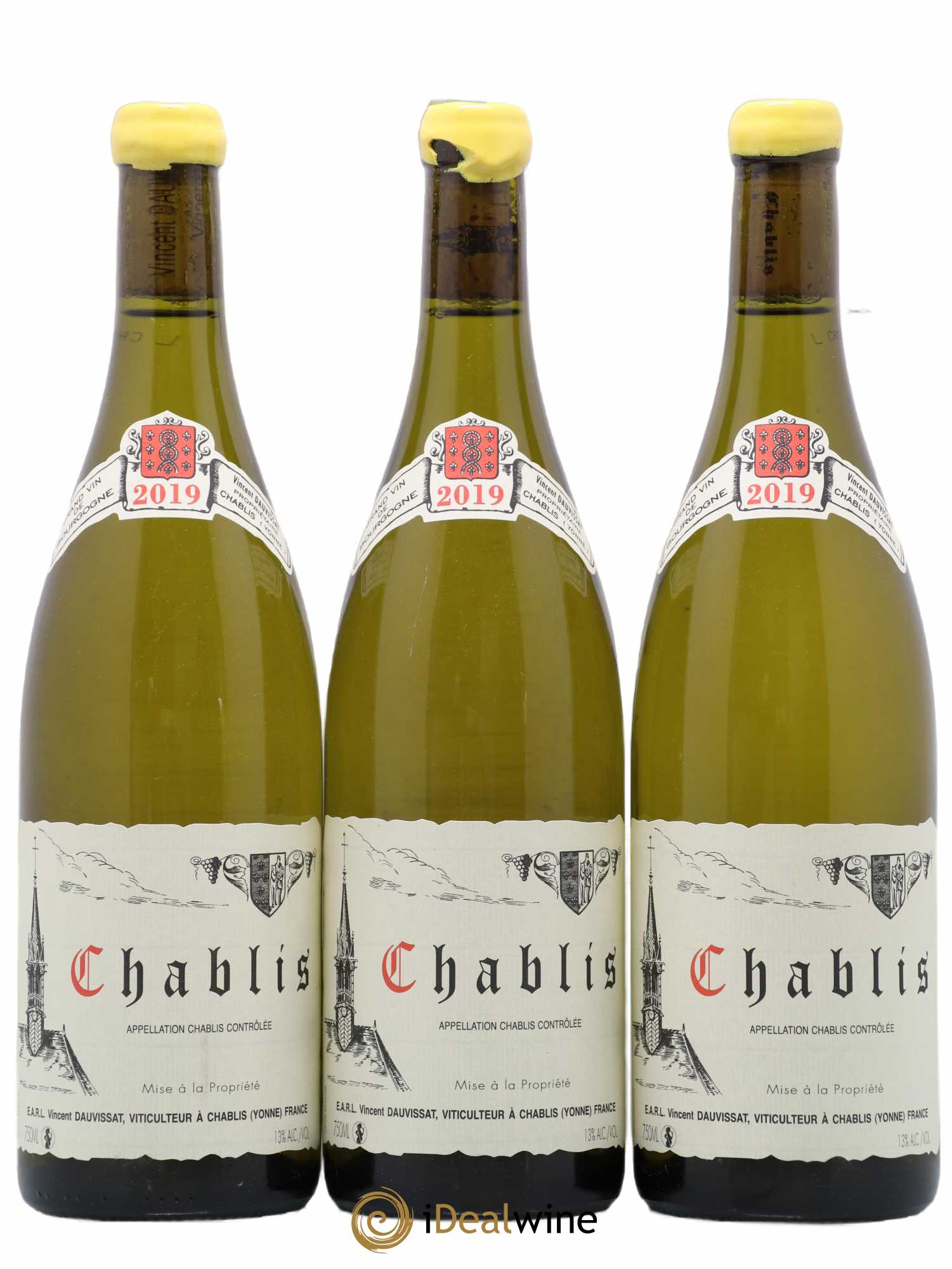 Chablis Vincent Dauvissat (Domaine) 2019 - Lot de 3 bouteilles - 0