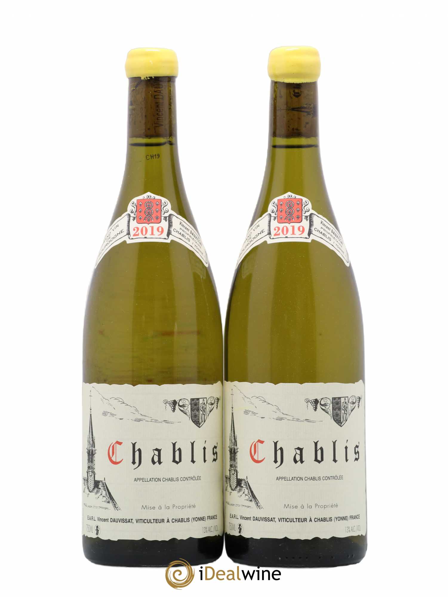 Chablis Vincent Dauvissat (Domaine) 2019 - Lot de 2 bouteilles - 0