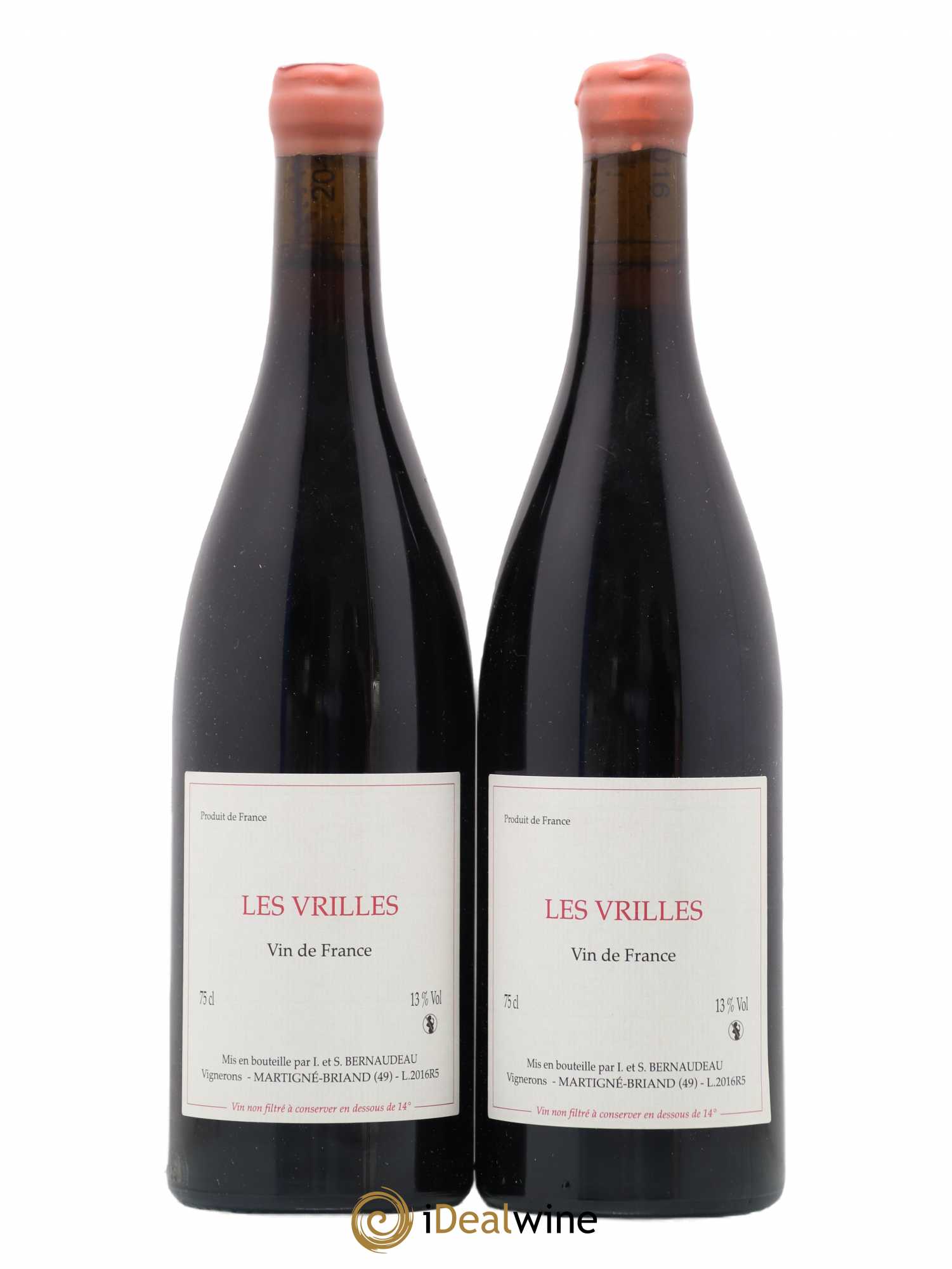 Vin de France Les Vrilles Stéphane Bernaudeau (Domaine) 2016 - Lot de 2 bouteilles - 0