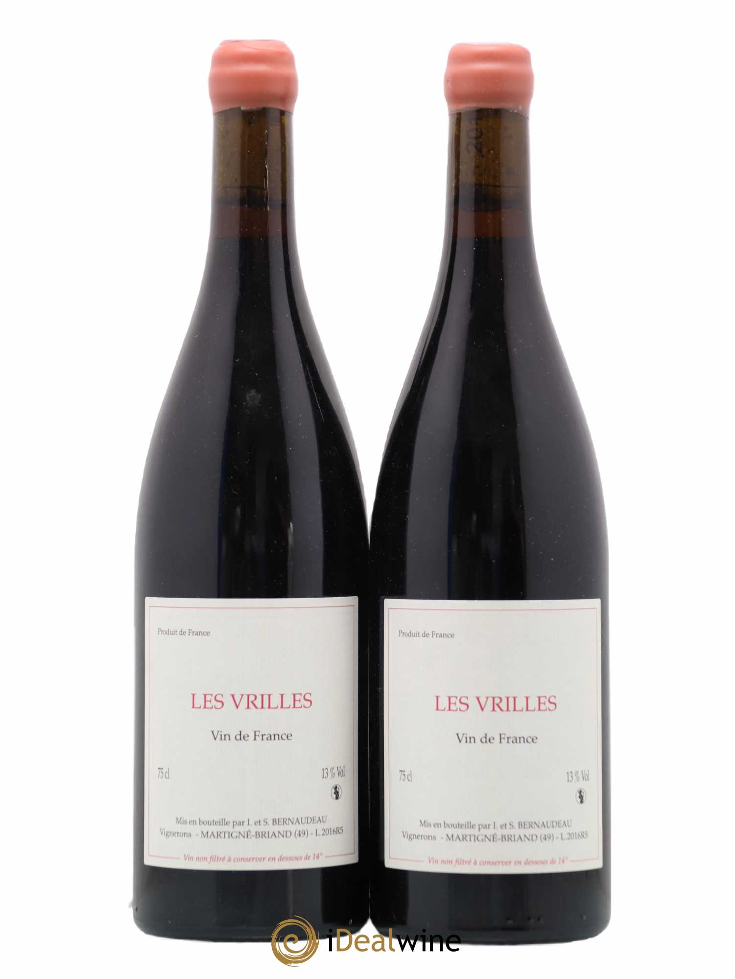 Vin de France Les Vrilles Stéphane Bernaudeau (Domaine) 2016 - Lot de 2 bouteilles - 0