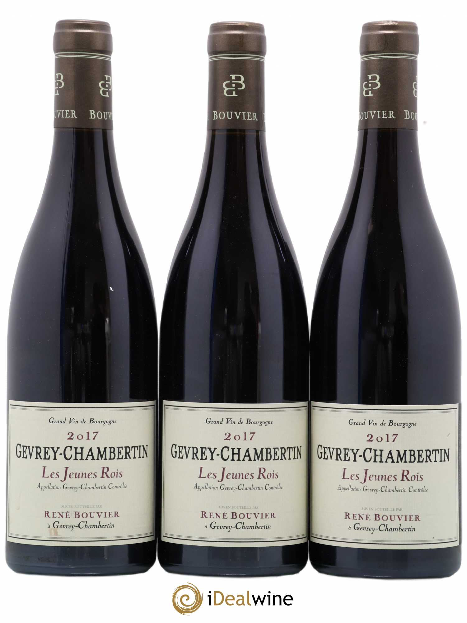 Gevrey-Chambertin Les Jeunes Rois René Bouvier (Domaine) 2017 - Lot de 3 bouteilles - 0